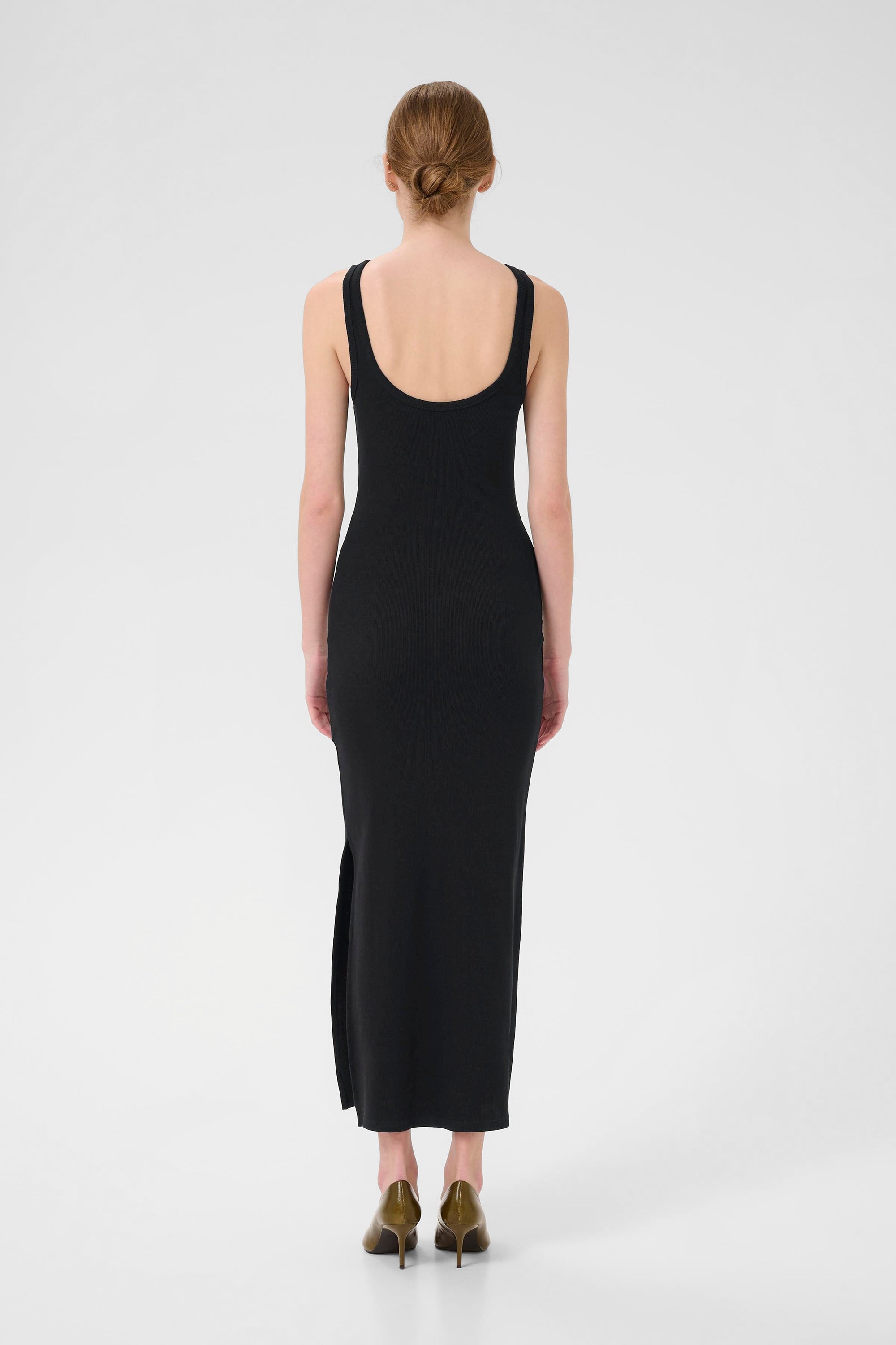 Drew SL Reversible Long Dress - Black - RUM Amsterdam