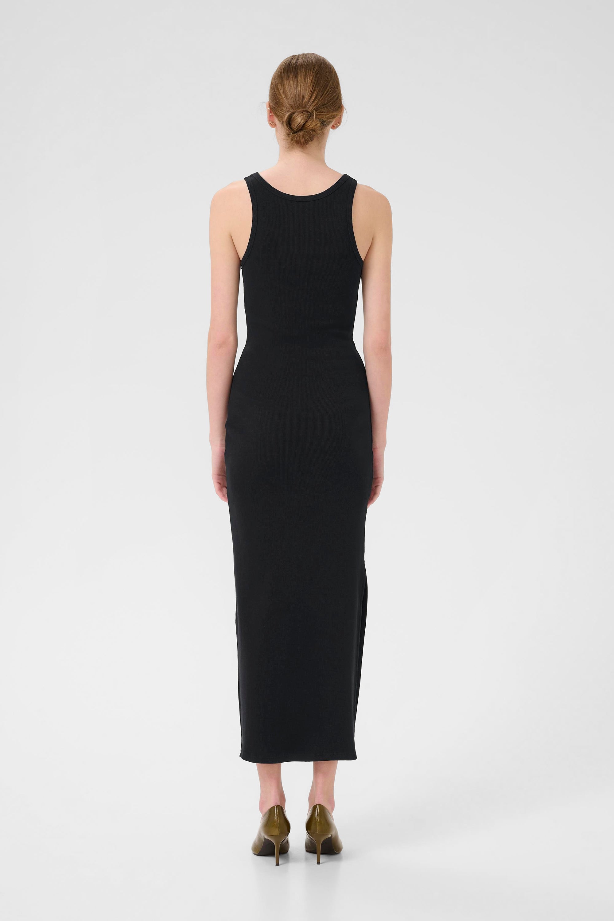 Drew SL Reversible Long Dress - Black - RUM Amsterdam
