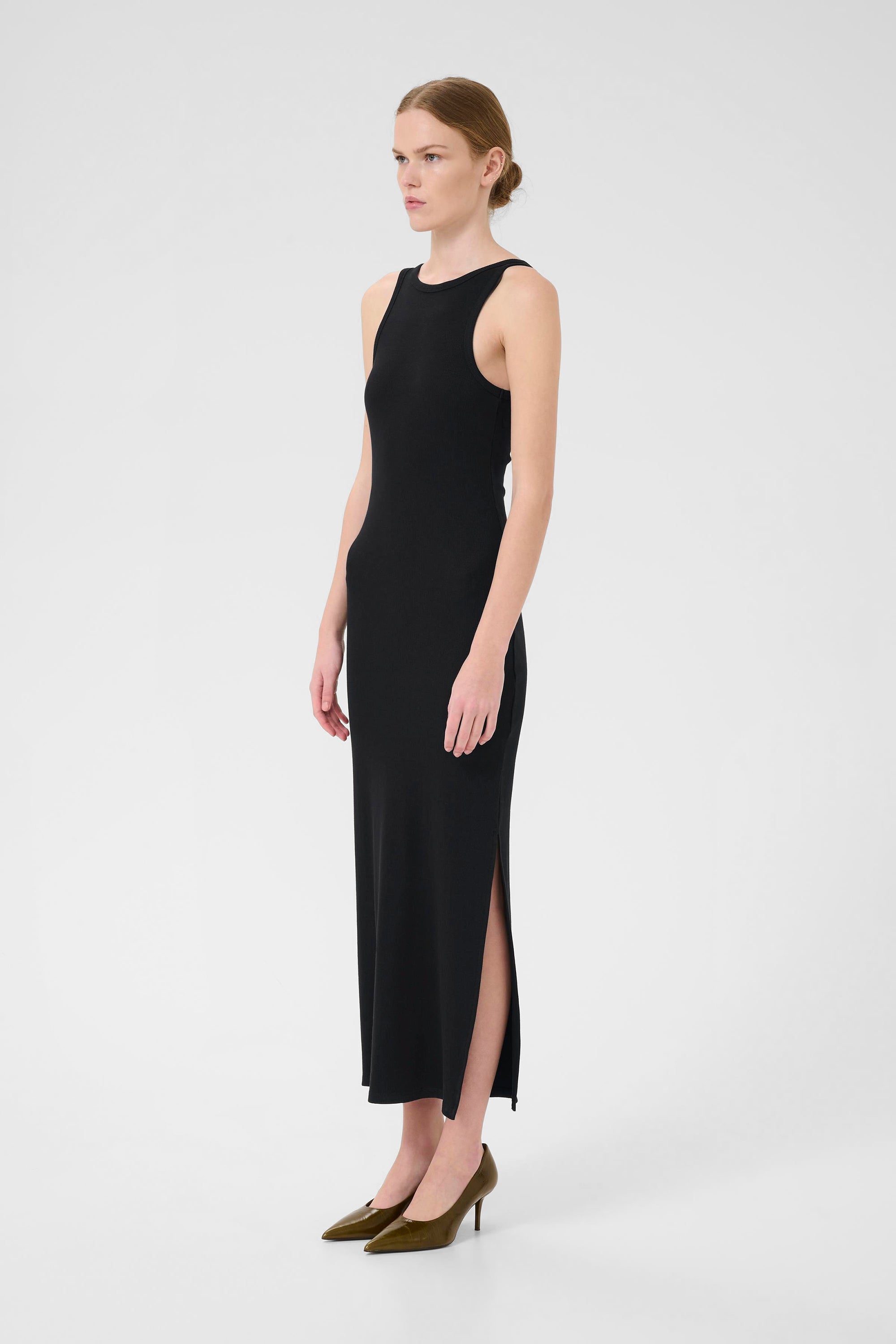 Drew SL Reversible Long Dress - Black - RUM Amsterdam
