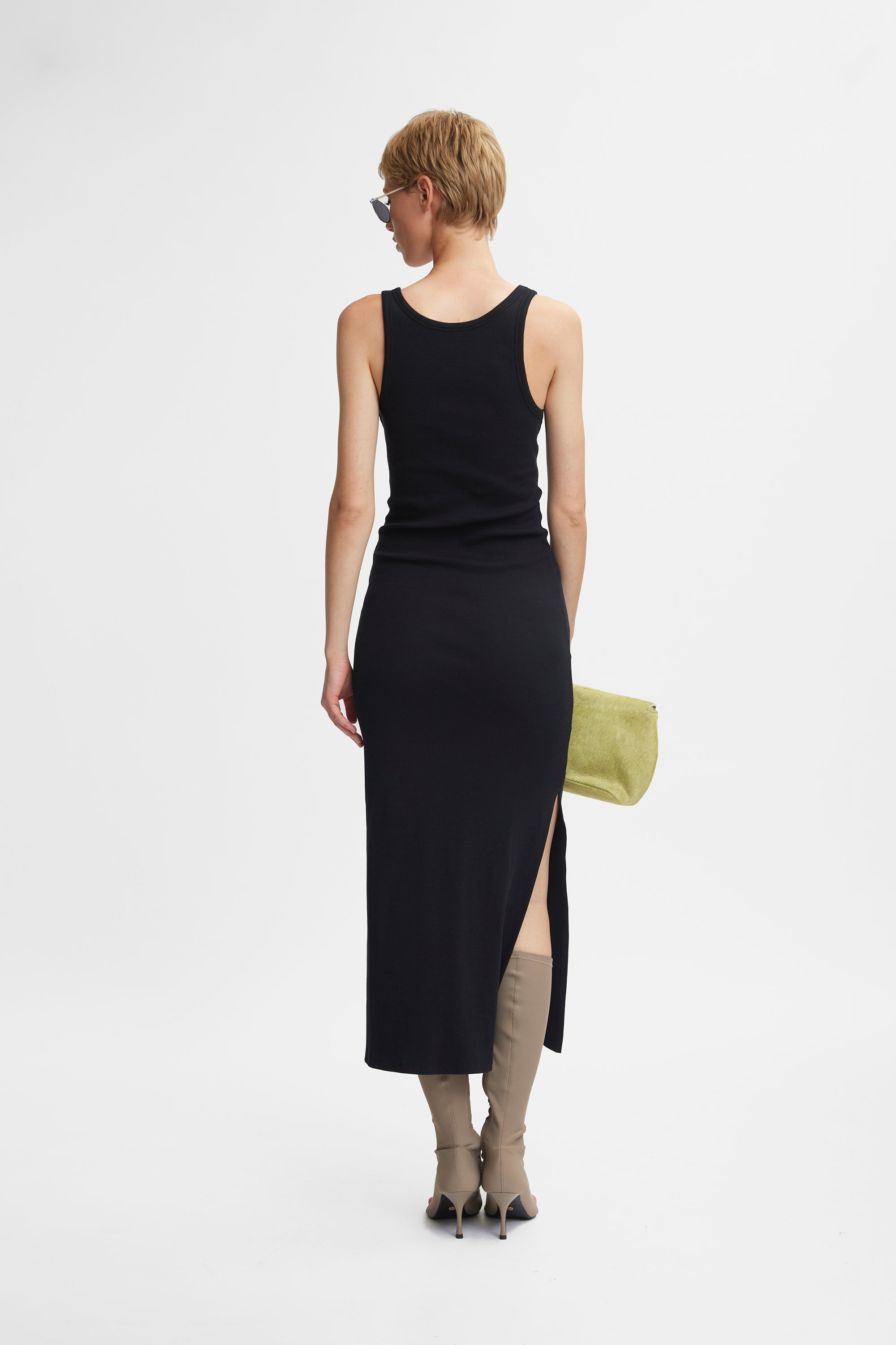 Drew SL Reversible Long Dress - Black - RUM Amsterdam