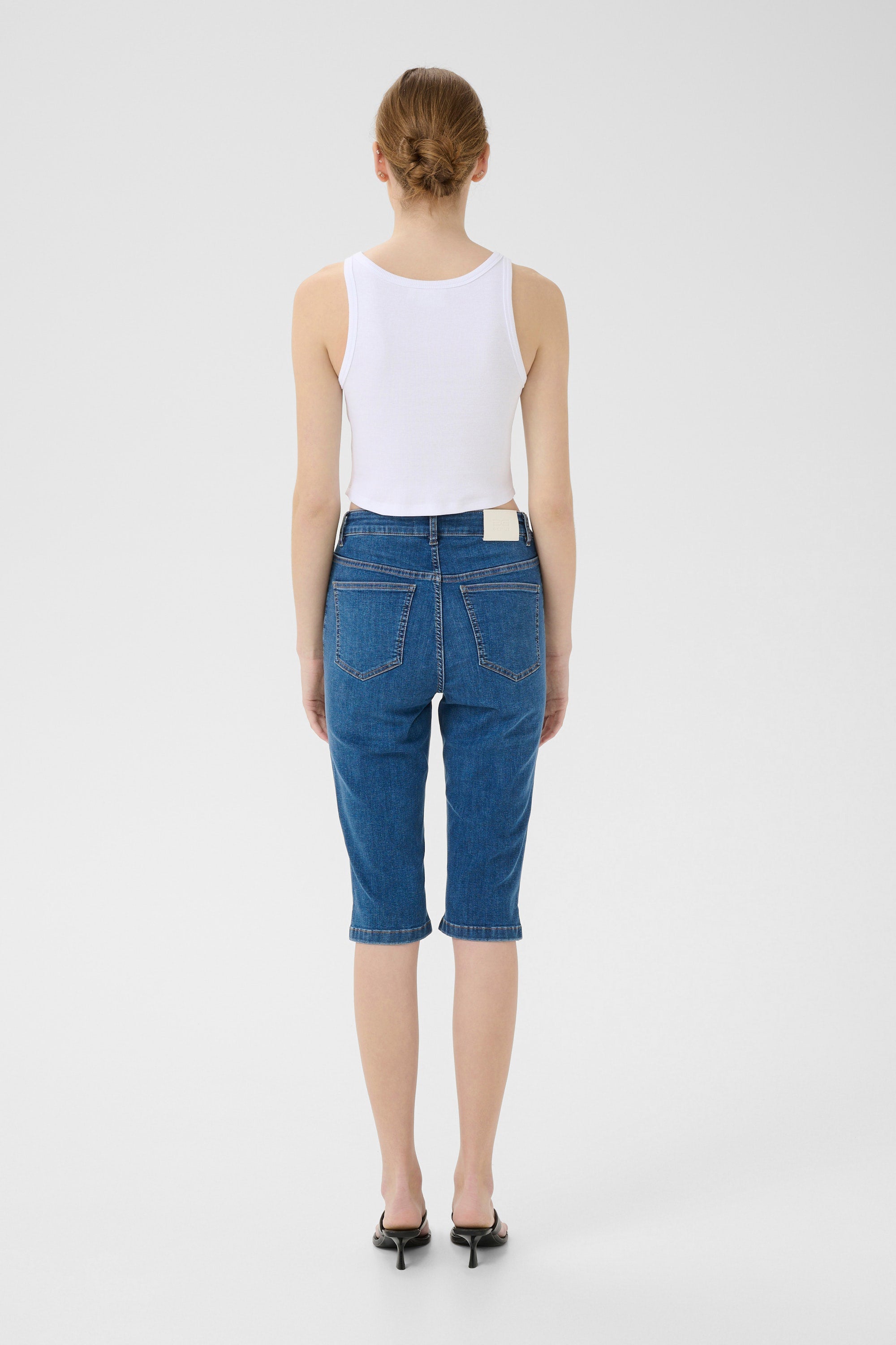 Drew Cropped Top - Bright White - RUM Amsterdam