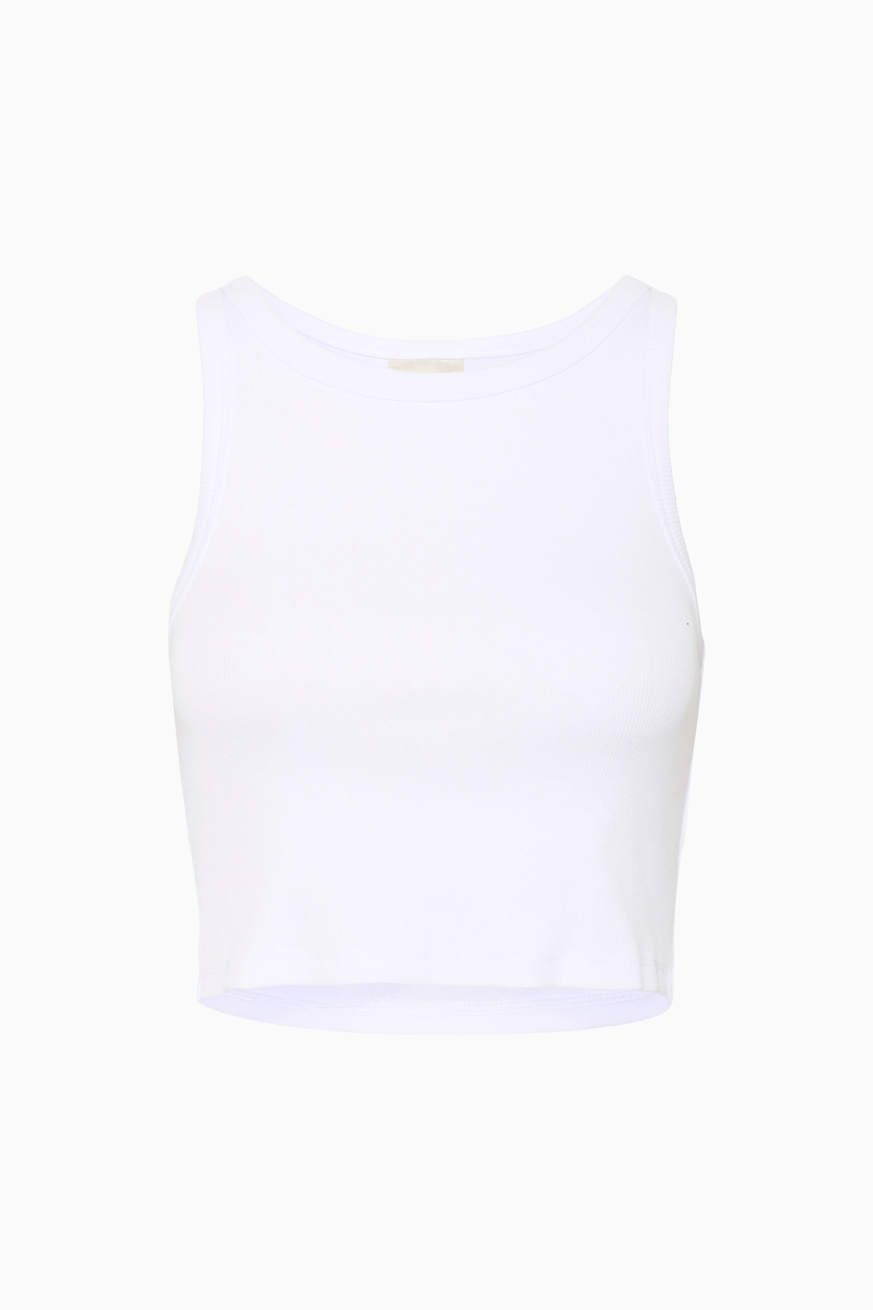 Drew Cropped Top - Bright White - RUM Amsterdam