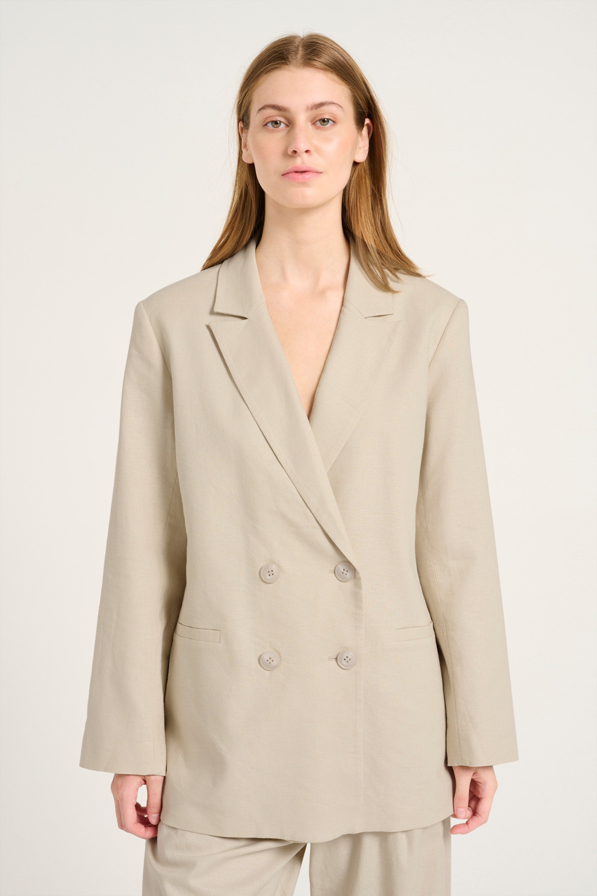 Elarah Linen Blazer - Ancient Scroll - RUM Amsterdam