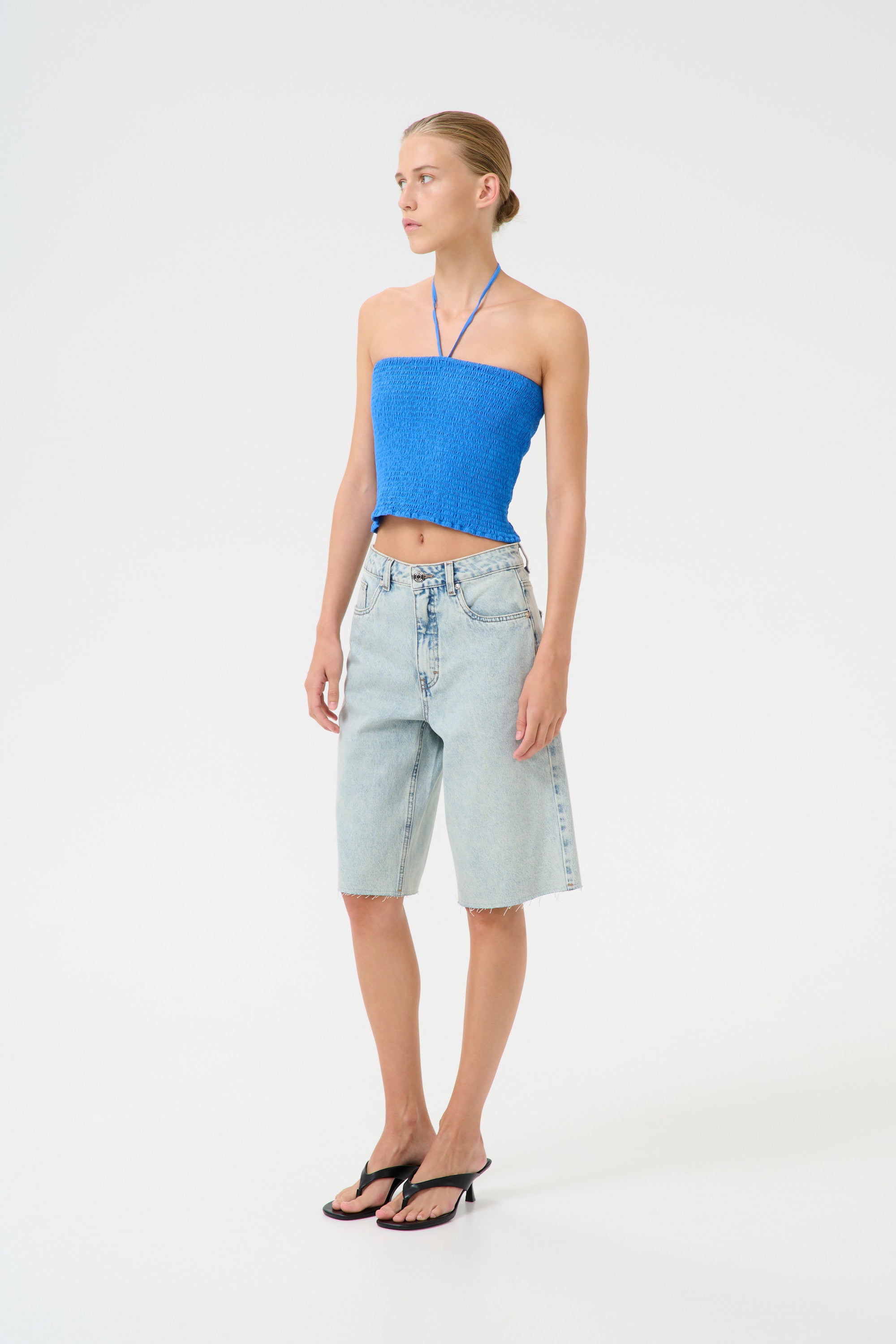 Asher HW Long Shorts - Mid Acid Wash - RUM Amsterdam