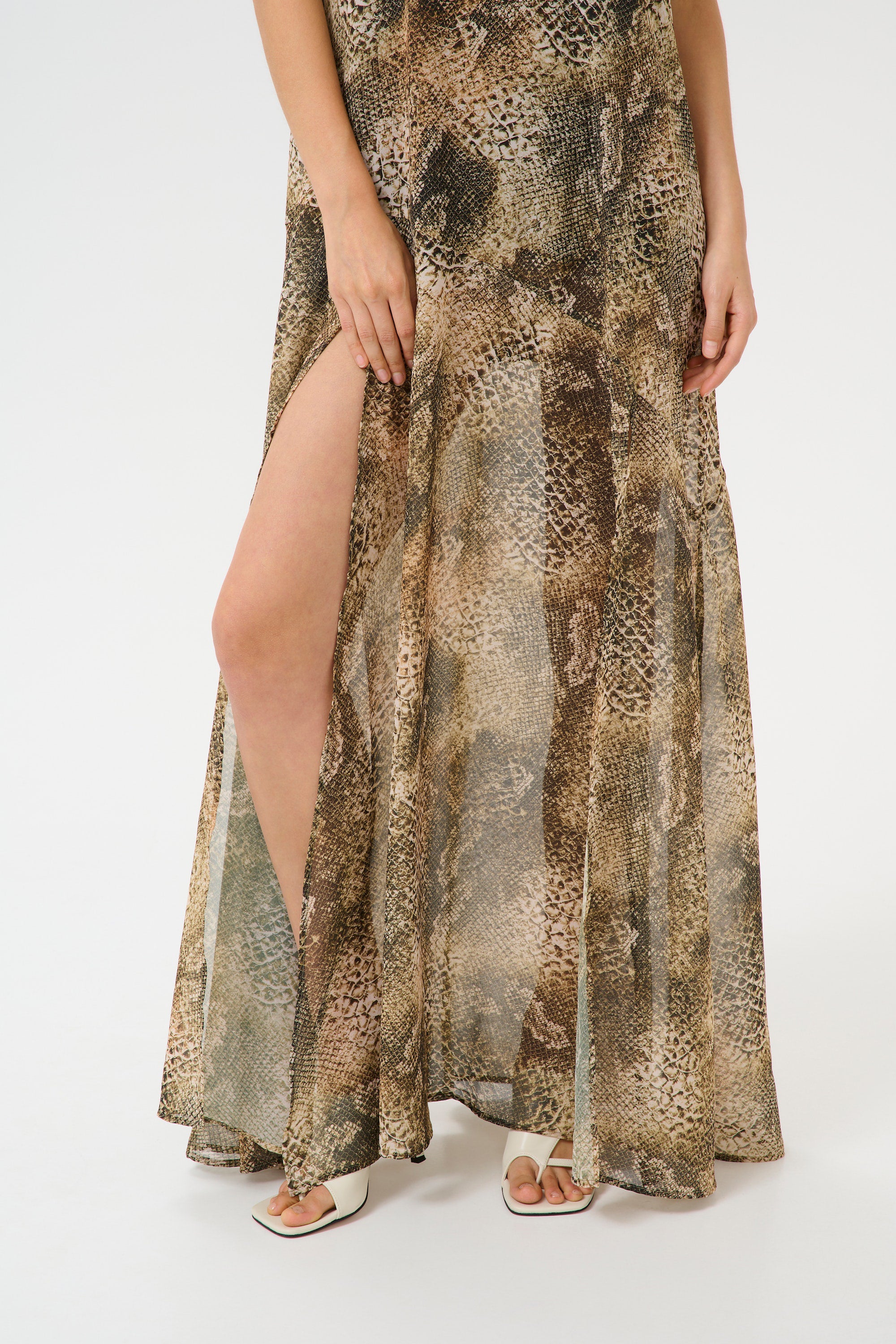 Sanka P Maxi Dress - Golden Snake