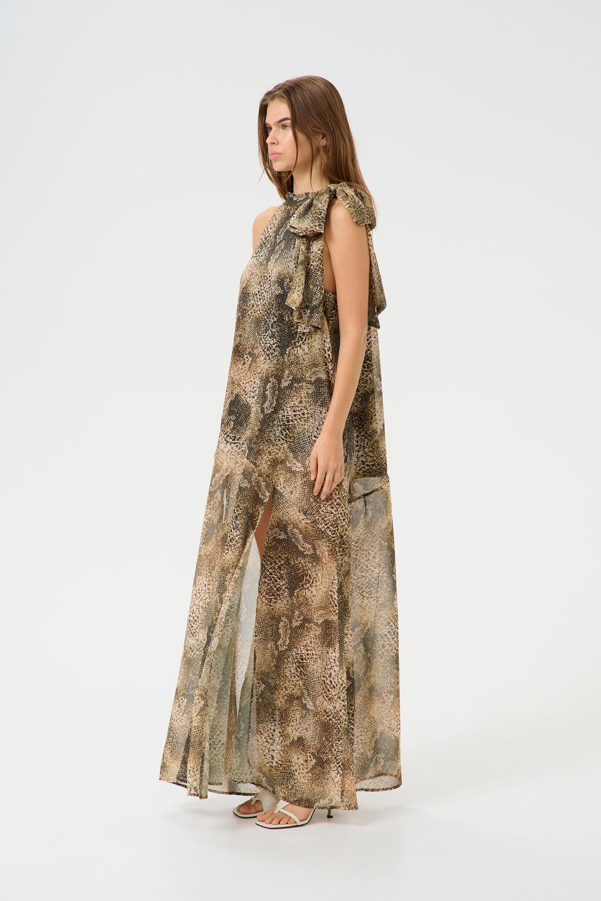 Sanka P Maxi Dress - Golden Snake