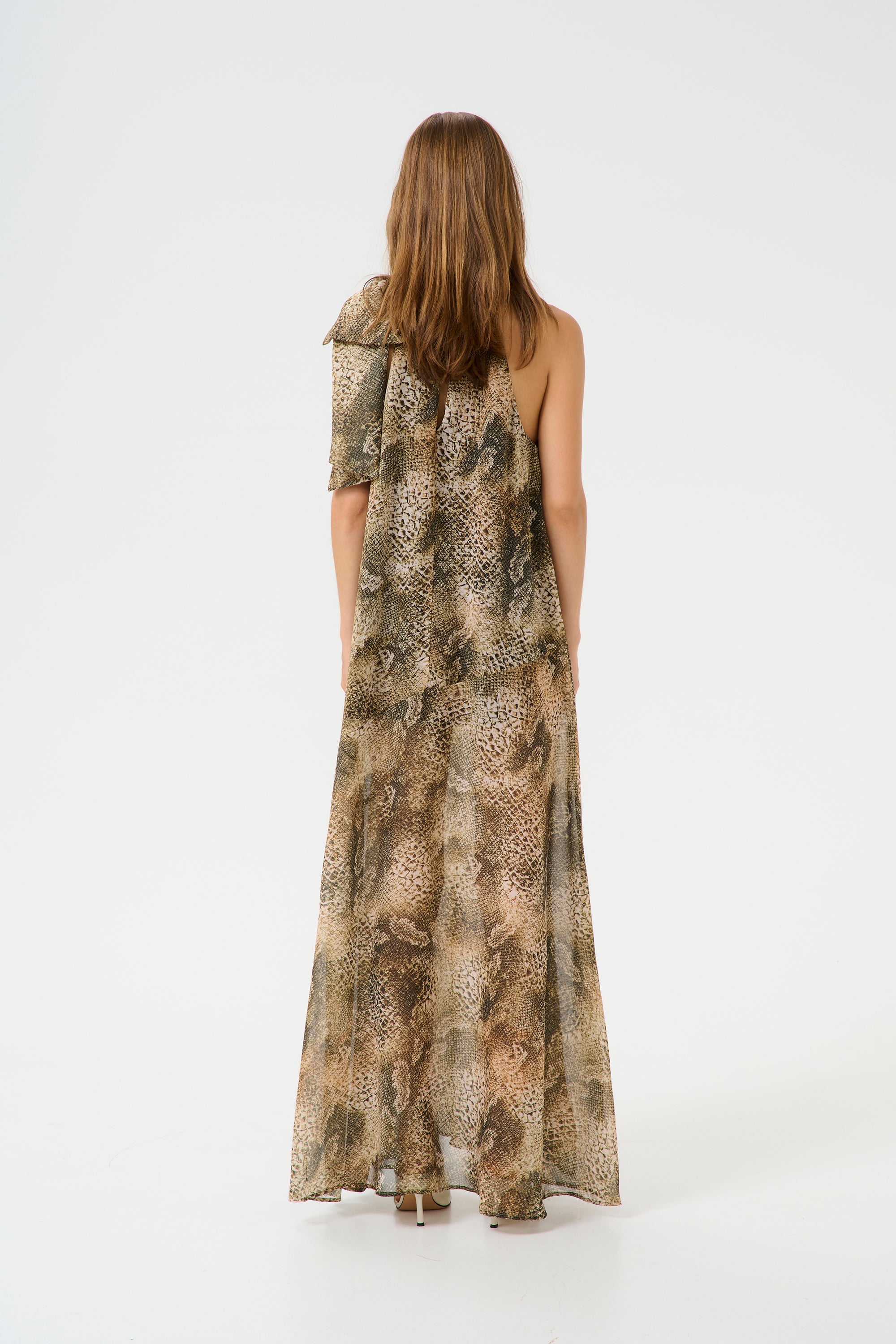 Sanka P Maxi Dress - Golden Snake