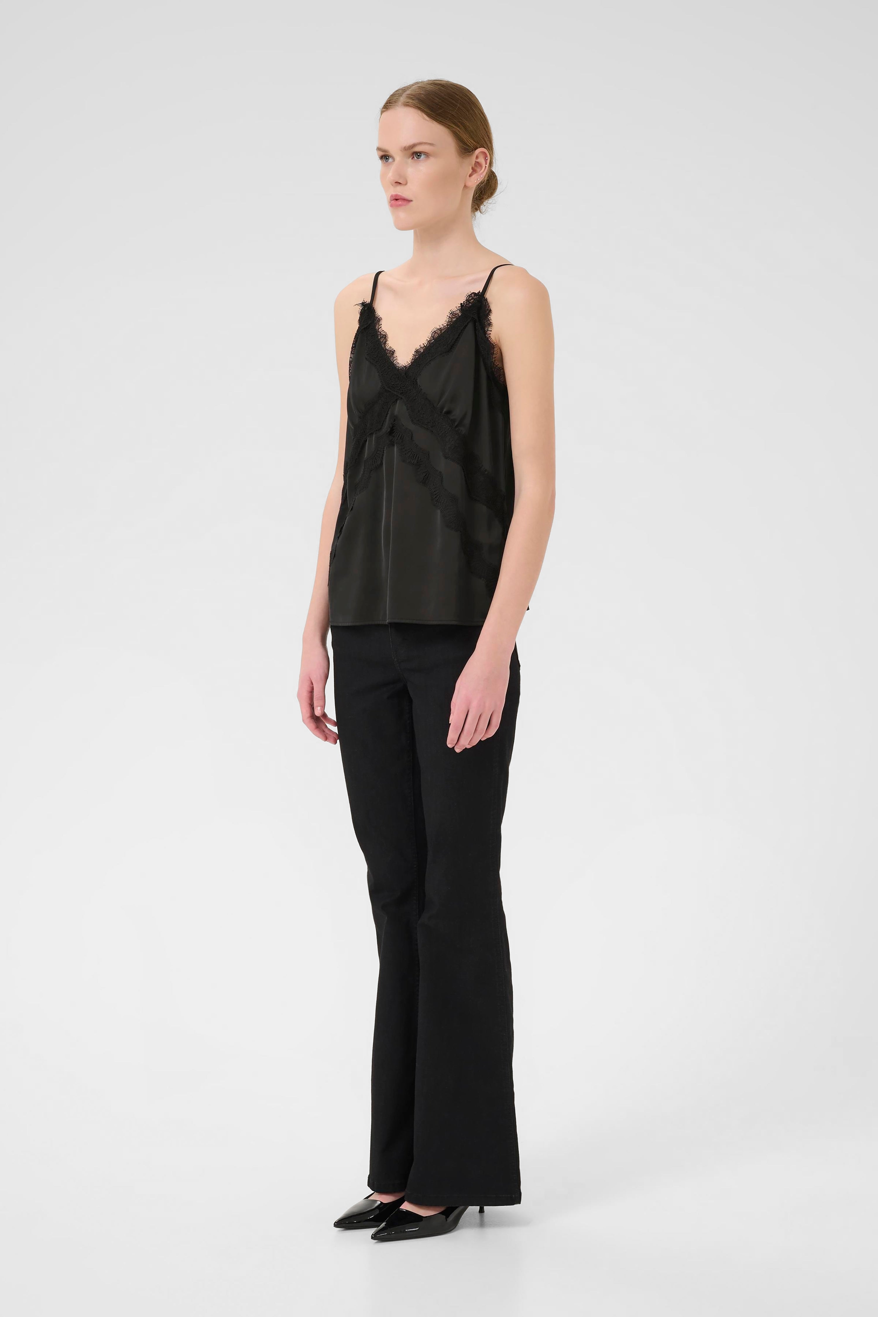 Sachi Slip Top - Black