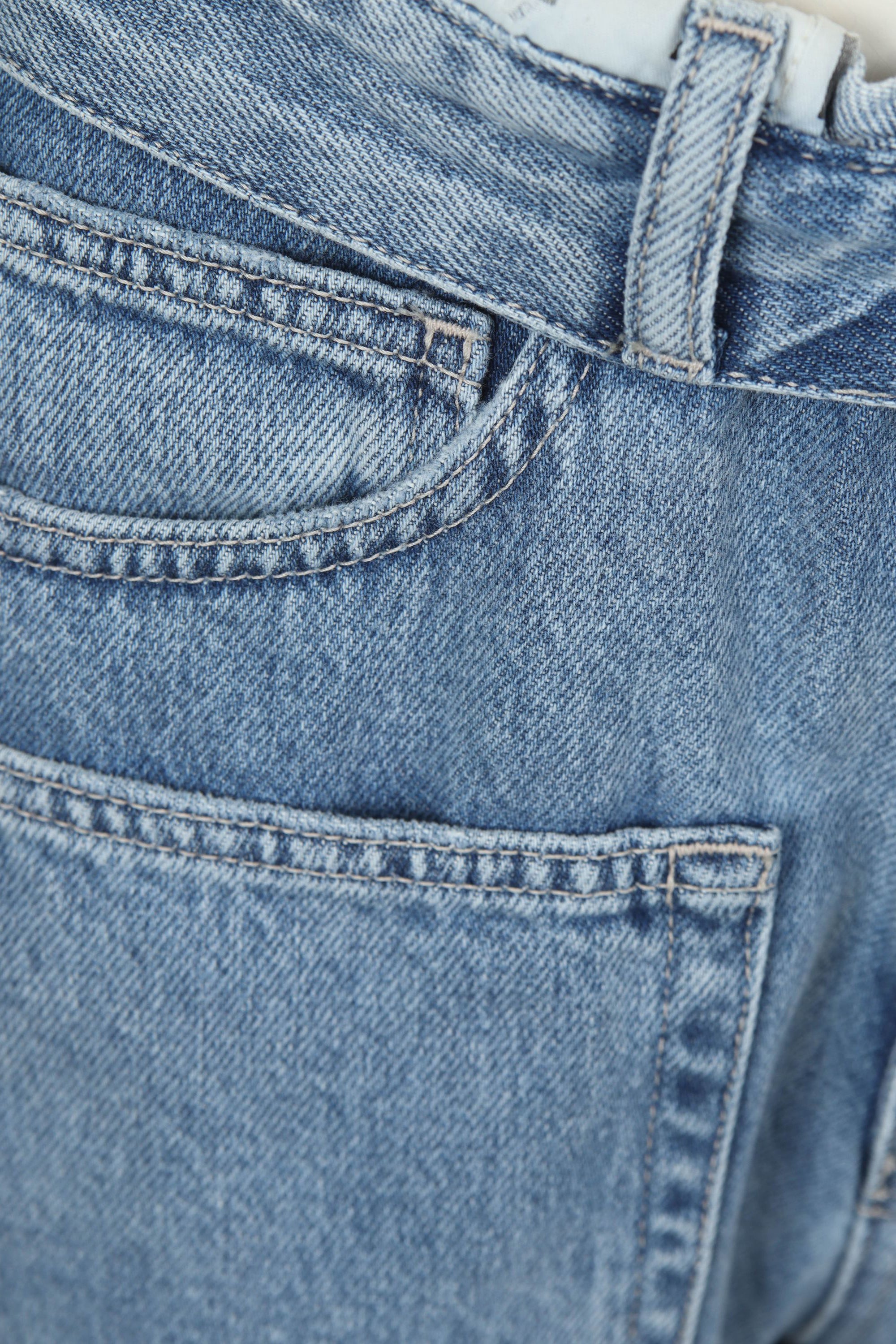 Flip Waist Pocket Tall Jeans - Bleached Denim - RUM Amsterdam