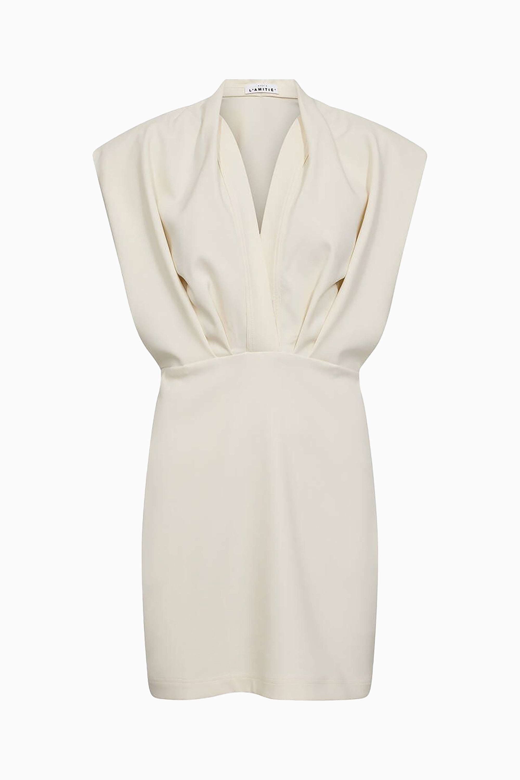 L'egance Crop Drape Dress - Pearl - RUM Amsterdam