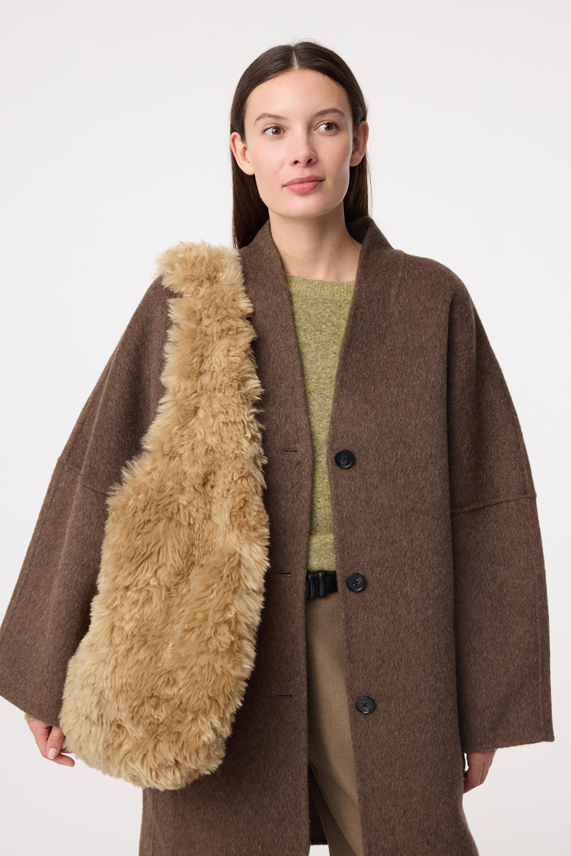 Furry Bag - Hazel