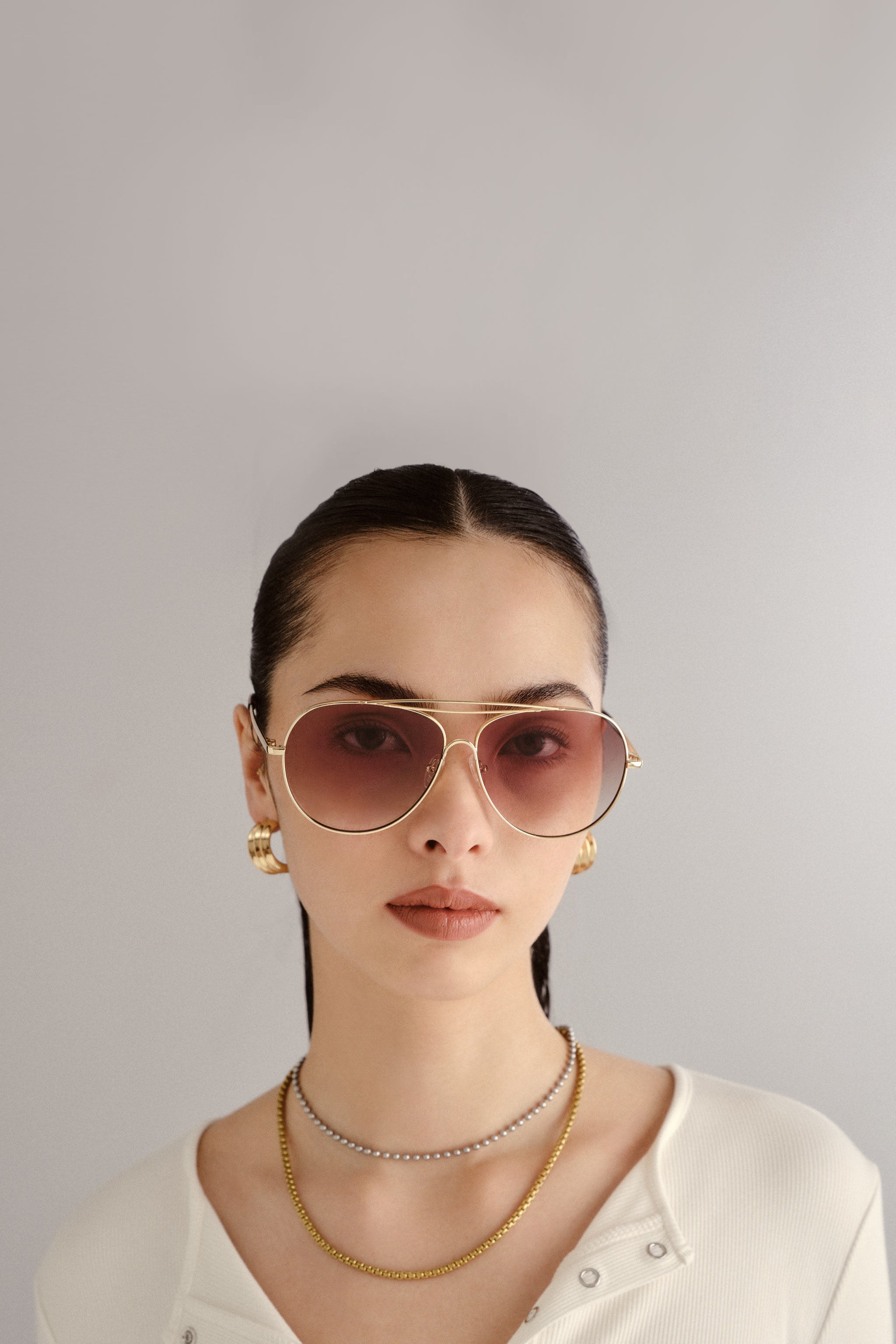 Abracadabra Sunglasses - Bright Gold w/ Brown // Le Sustain - RUM Amsterdam