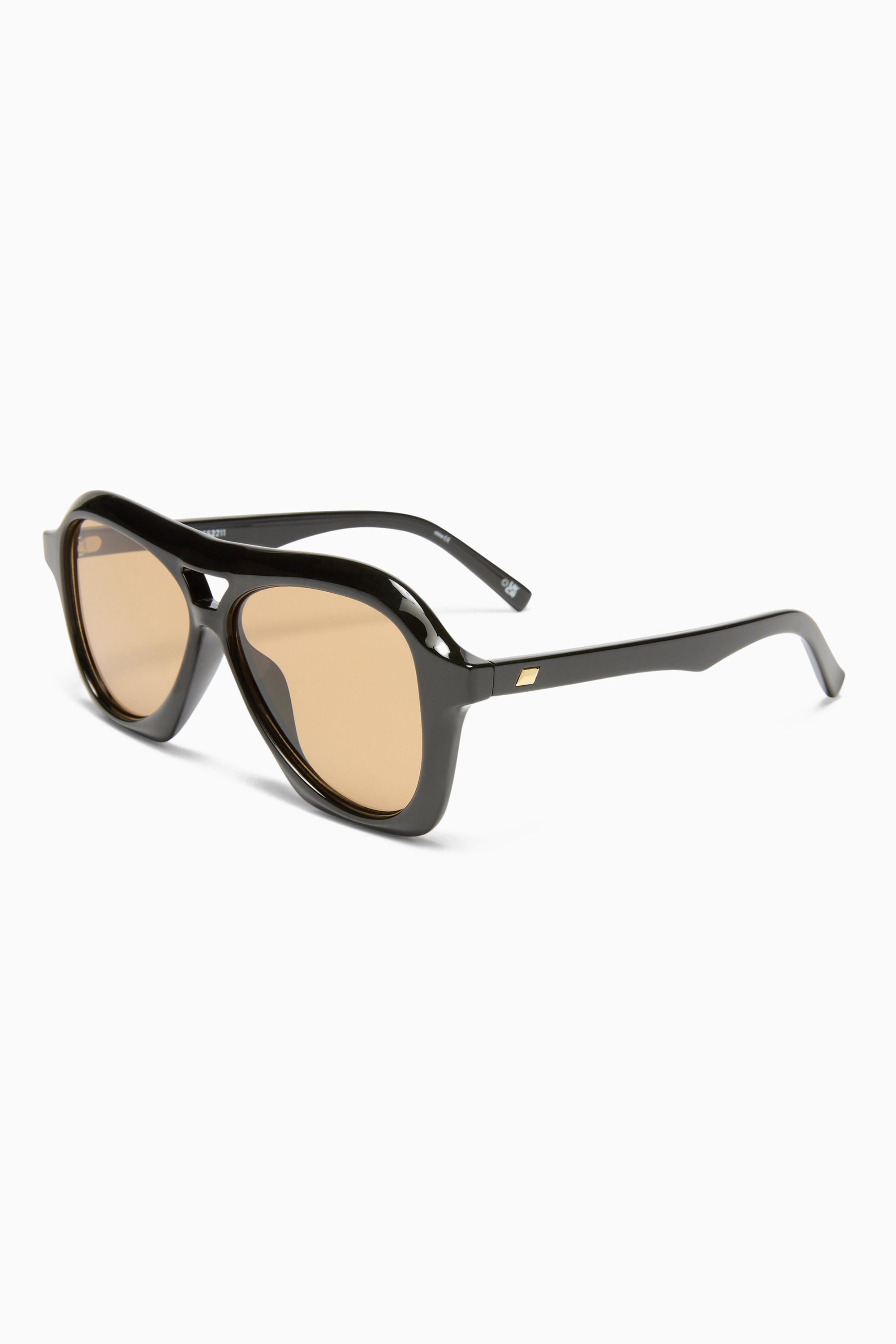 Drizzle Sunglasses - Black w/ Light Brown Mono