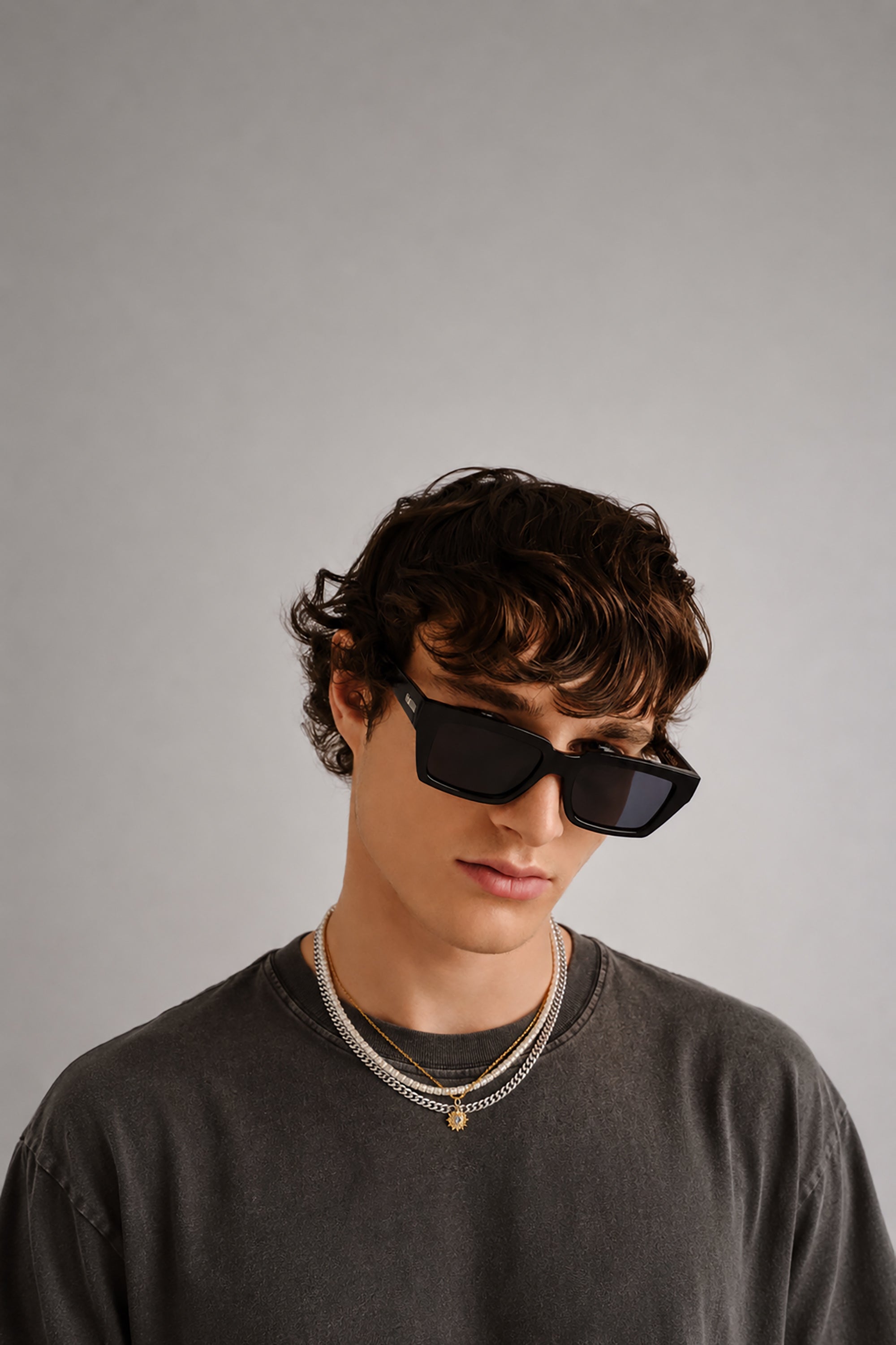 Nocturnal Habit Sunglasses - Black // Le Sustain