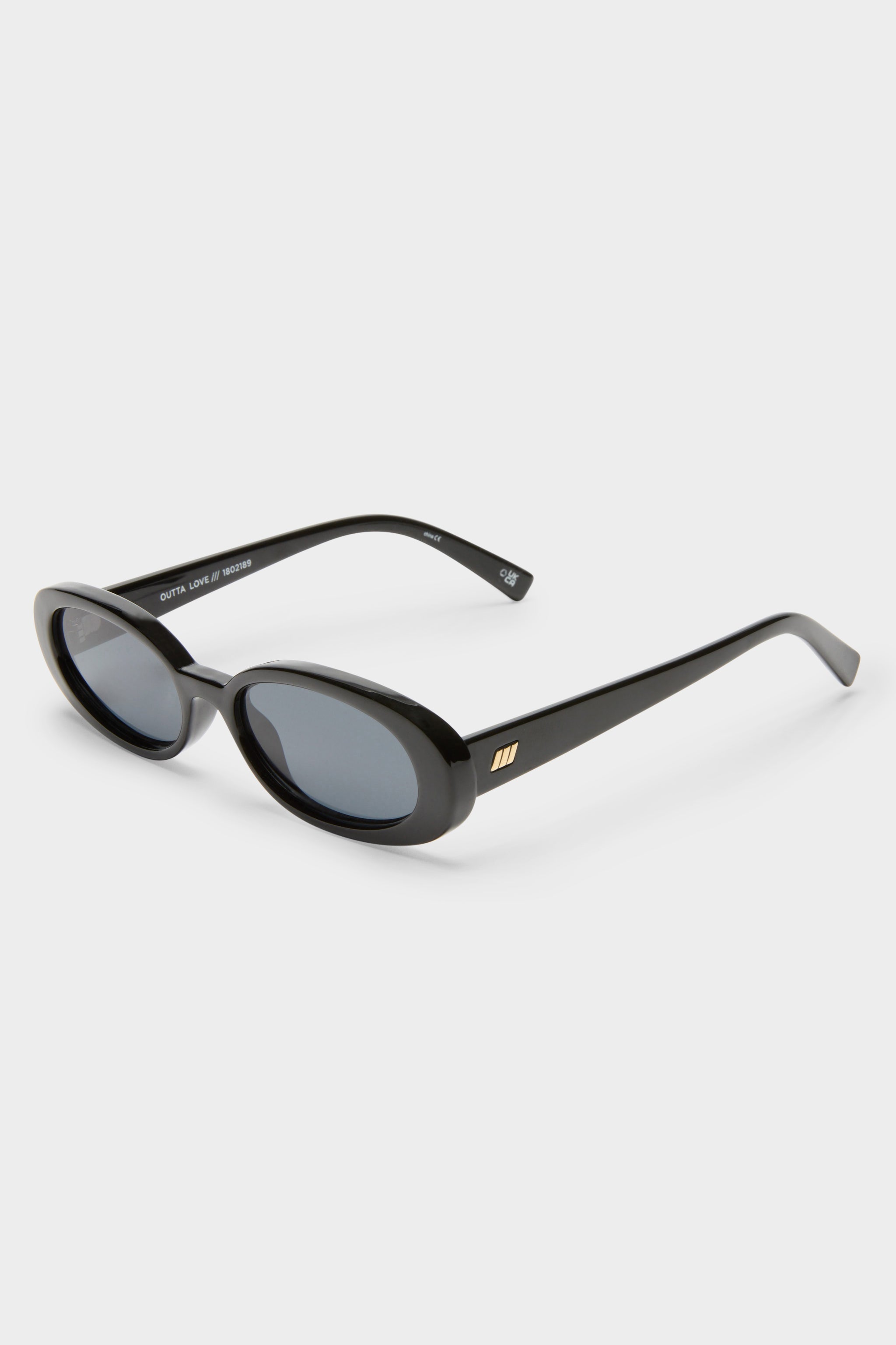 Outta Love Sunglasses - Shiny Black - RUM Amsterdam