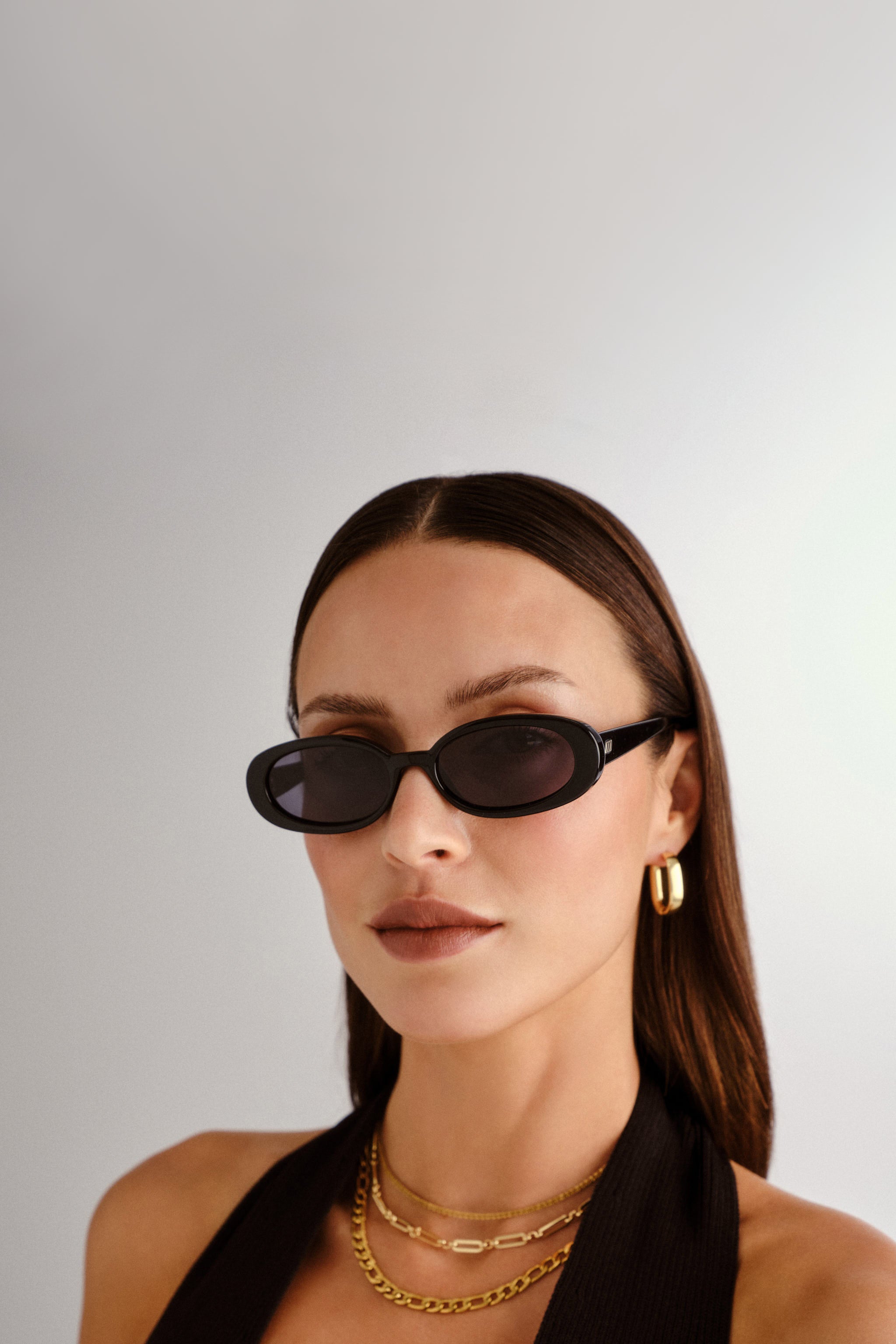 Outta Love Sunglasses - Shiny Black - RUM Amsterdam