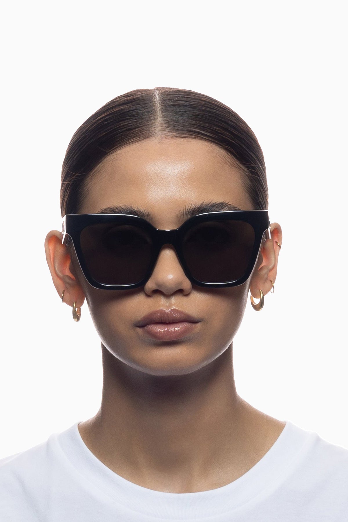 Le Specs Star Glow Sunglasses - Black w/ Khaki Mono Lens - RUM Amsterdam