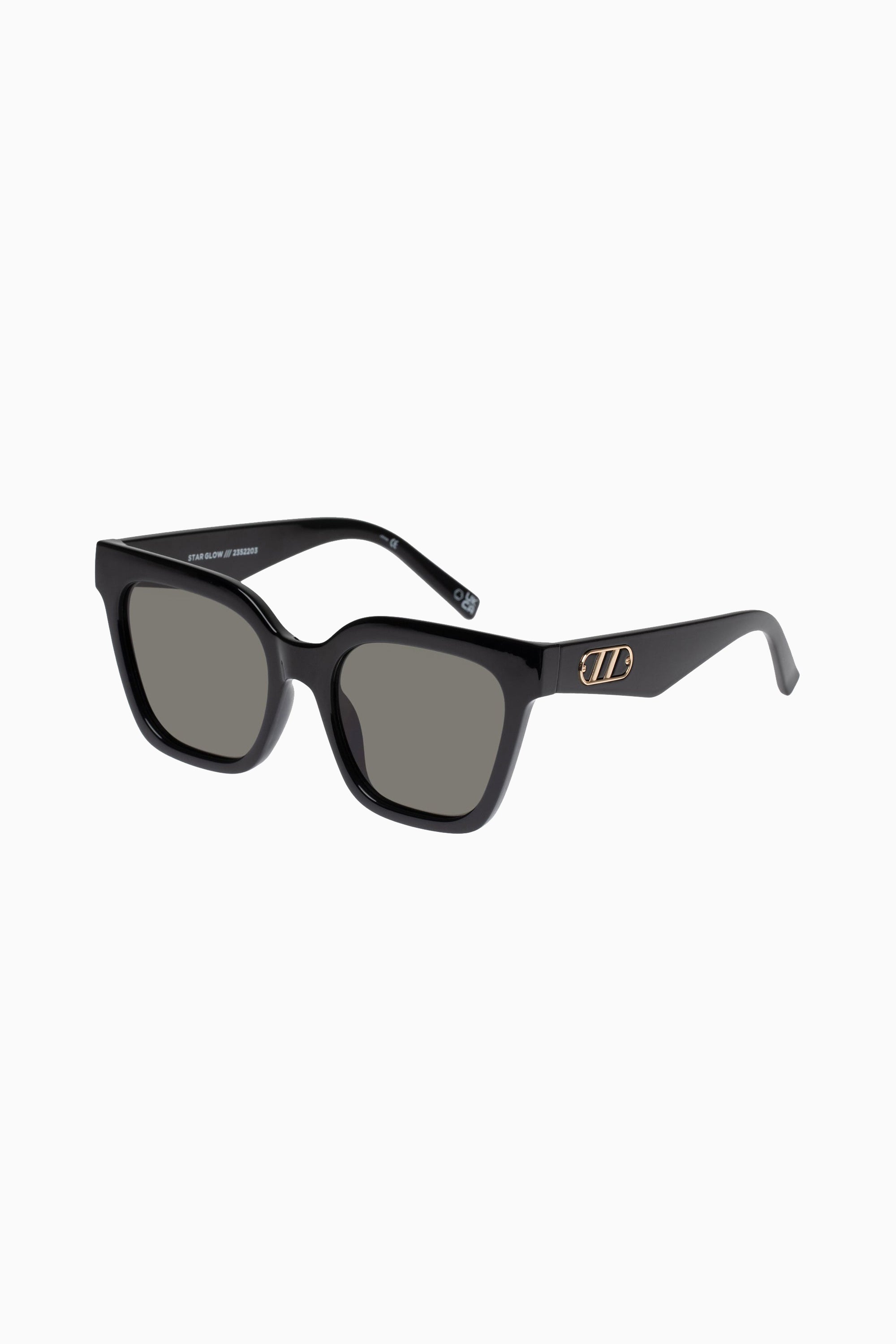 Le Specs Star Glow Sunglasses - Black w/ Khaki Mono Lens - RUM Amsterdam