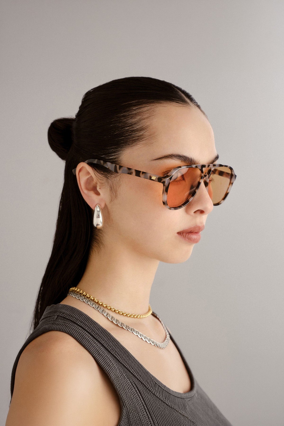 Tragic Magic Sunglasses - Cookie Tort w/ Mustard Mono