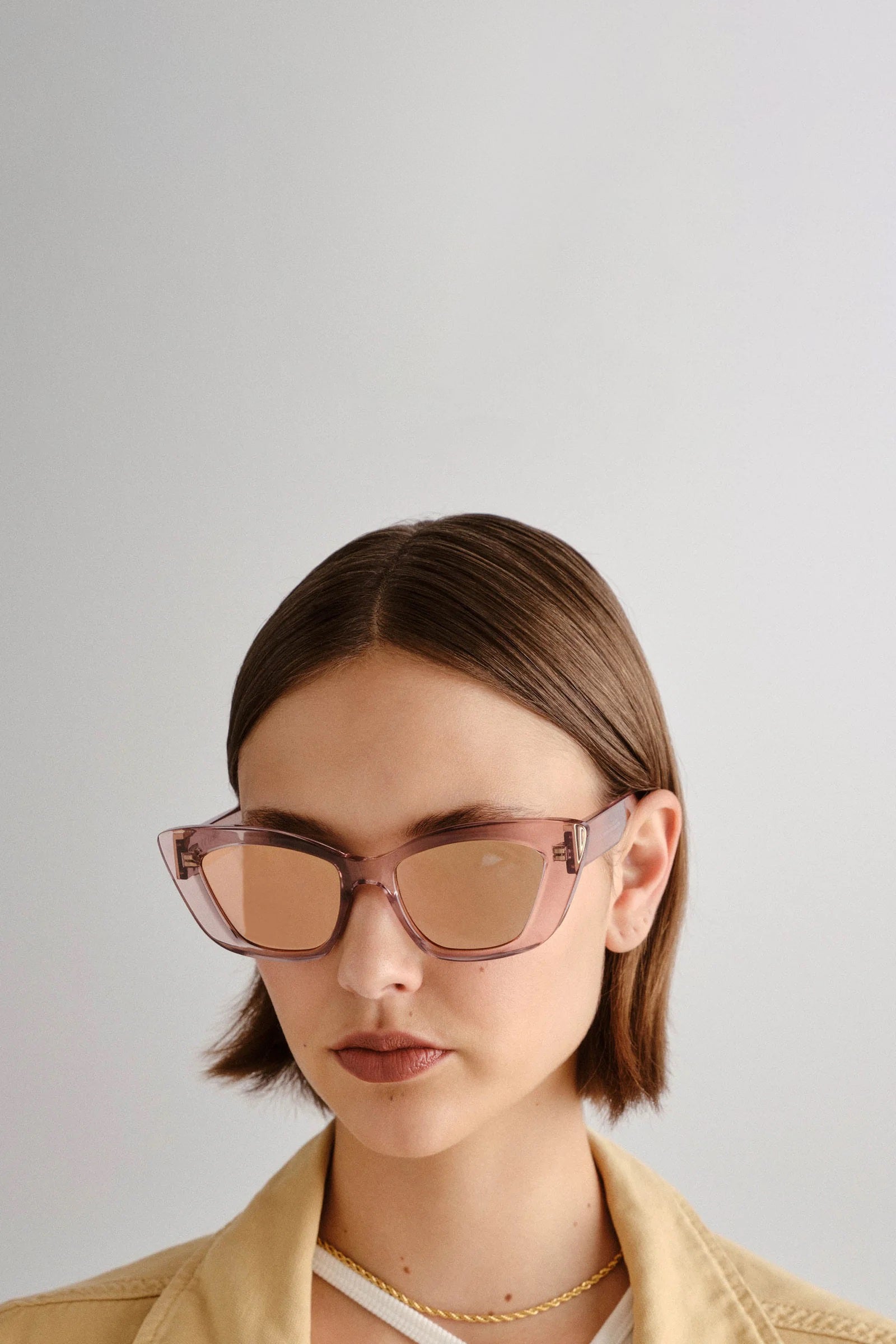Tranquil Turmoil Sunglasses - Rose Quartz // Le Sustain - RUM Amsterdam