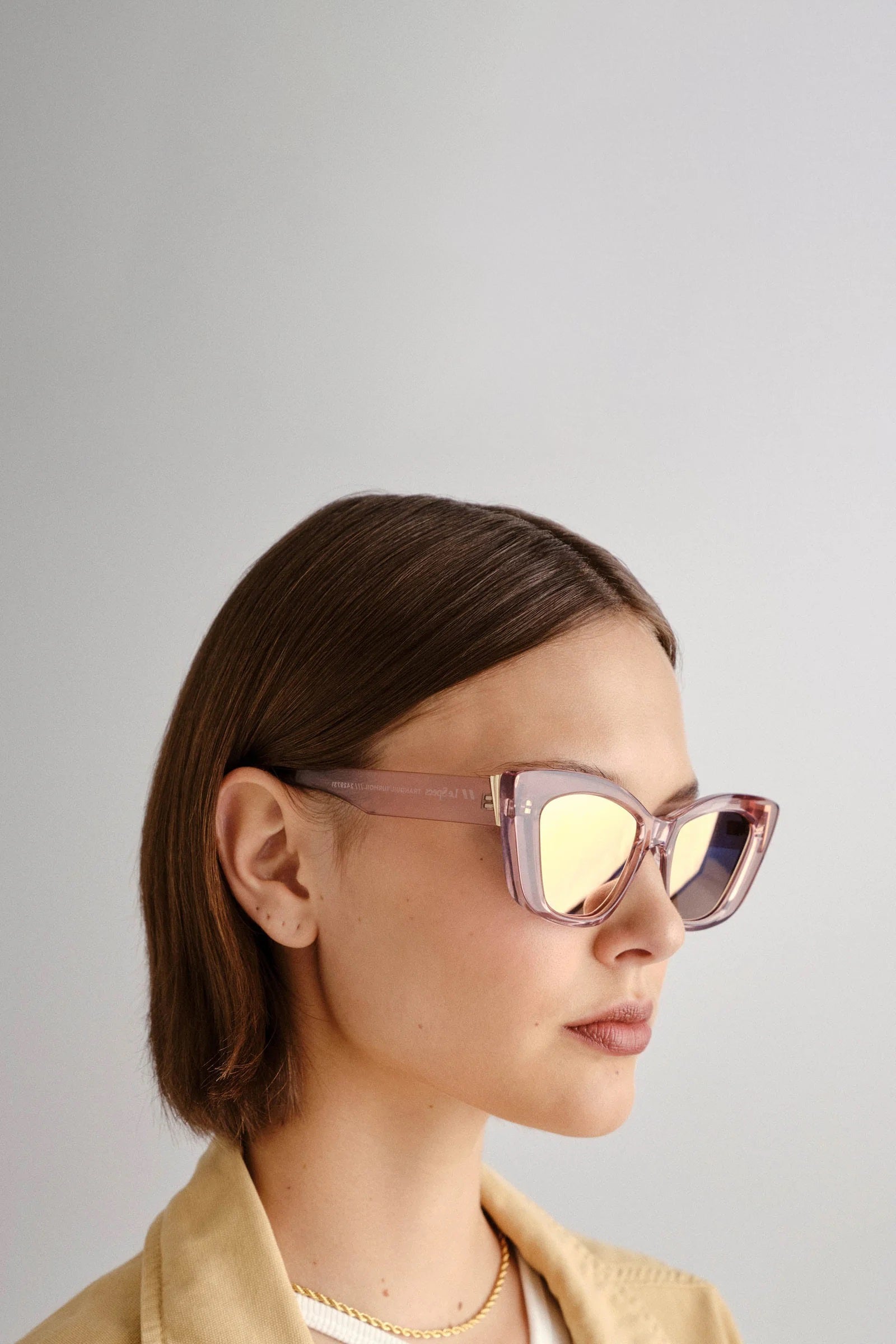 Tranquil Turmoil Sunglasses - Rose Quartz // Le Sustain - RUM Amsterdam