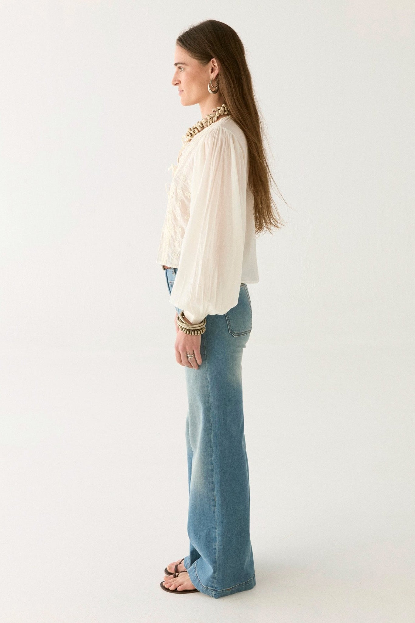 Lord Byron Ludovica Blouse - Pearl - RUM Amsterdam