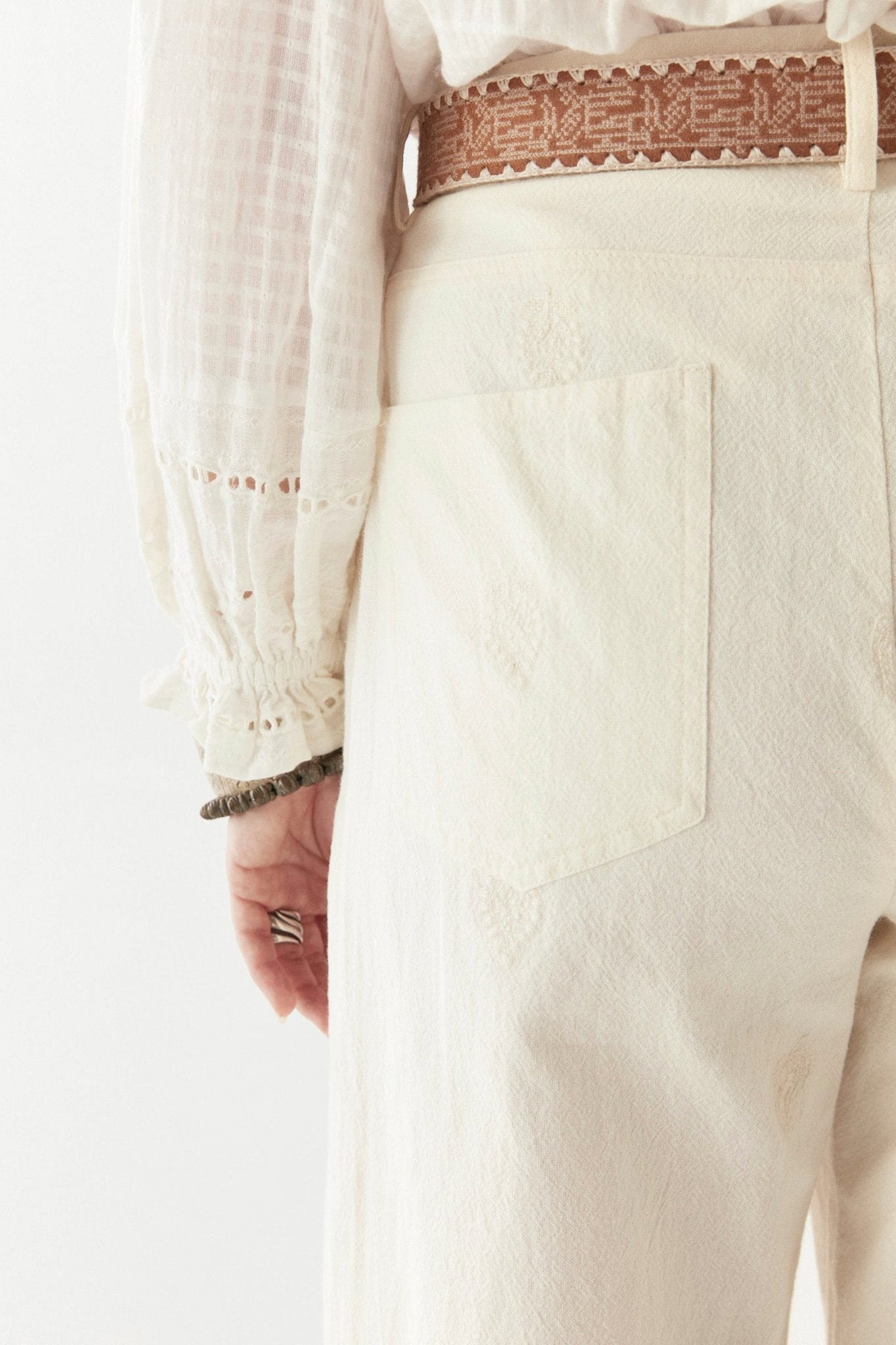 Lord Byron Sabine Blouse - Pearl - RUM Amsterdam
