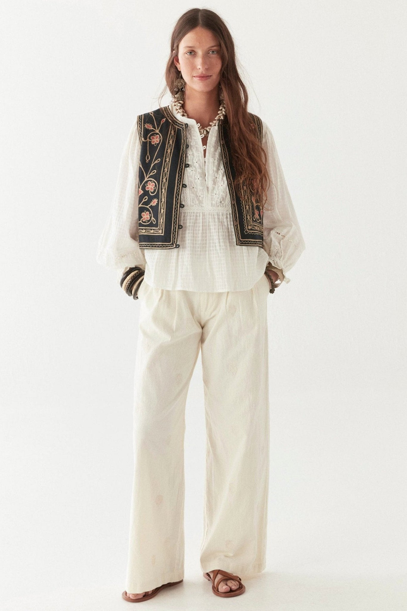 Lord Byron Sabine Blouse - Pearl - RUM Amsterdam