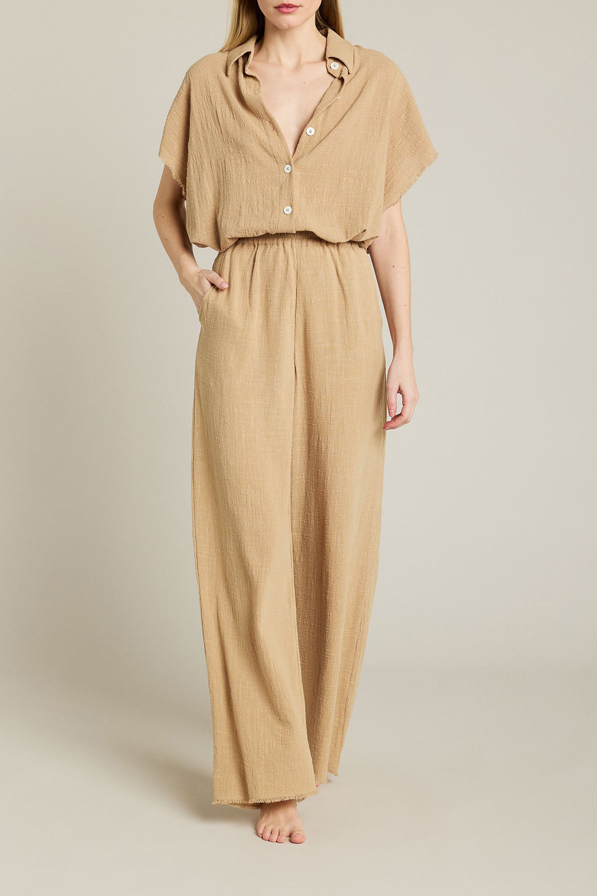 Corinthe Shirt - Sesame