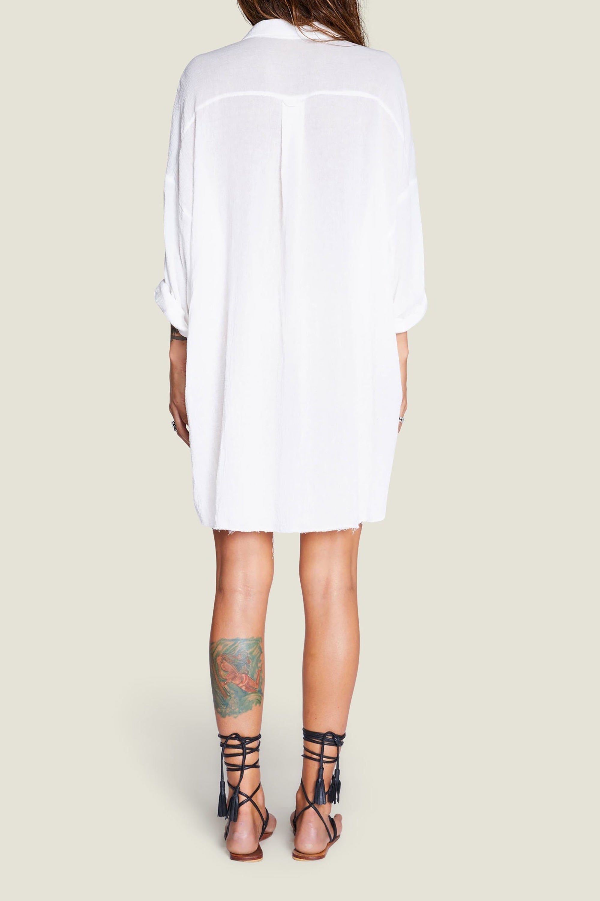 Mykonos Oversized Shirt - Off White - RUM Amsterdam