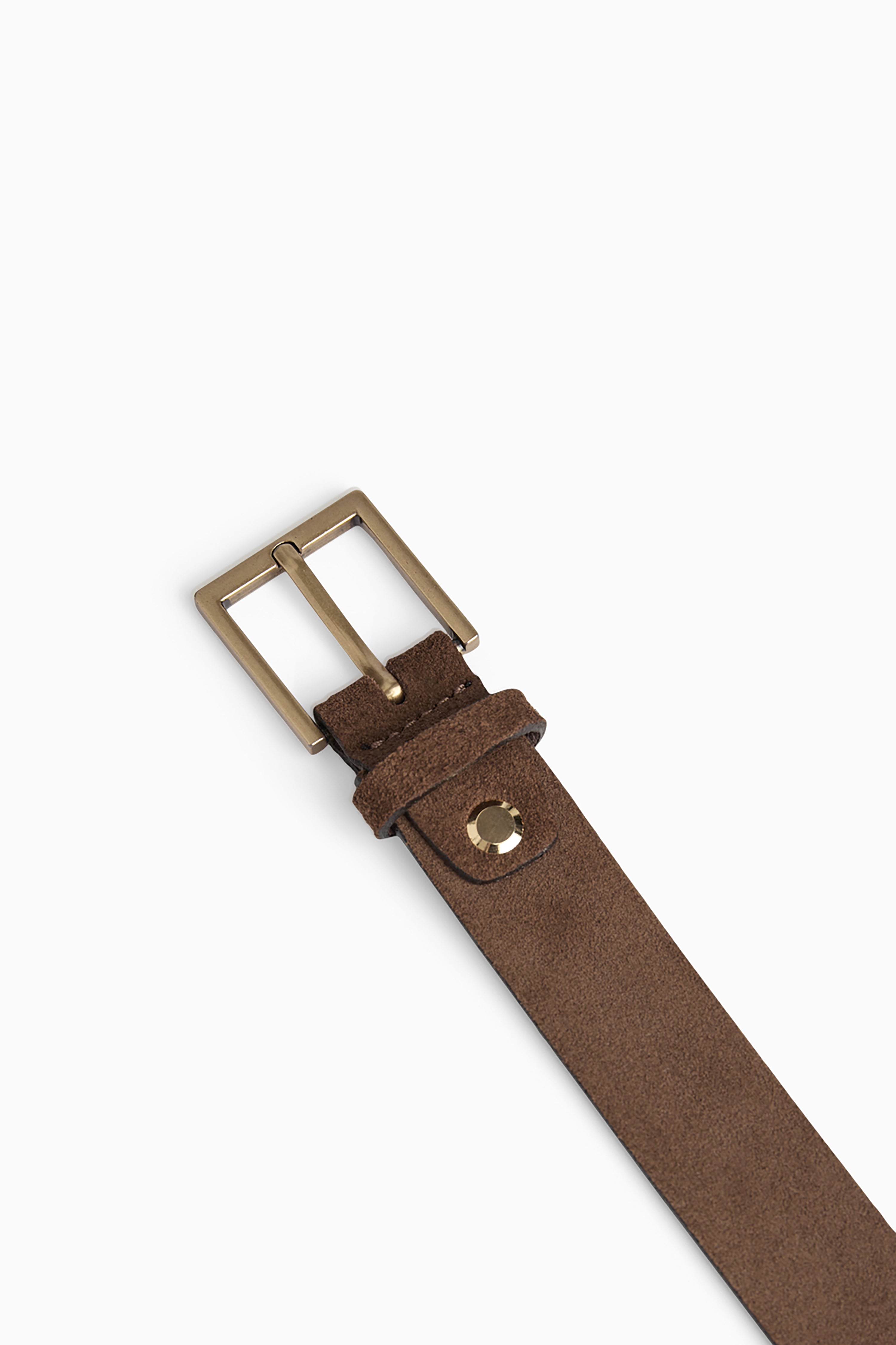 Emira Belt - Cognac w/ Brushed Gold