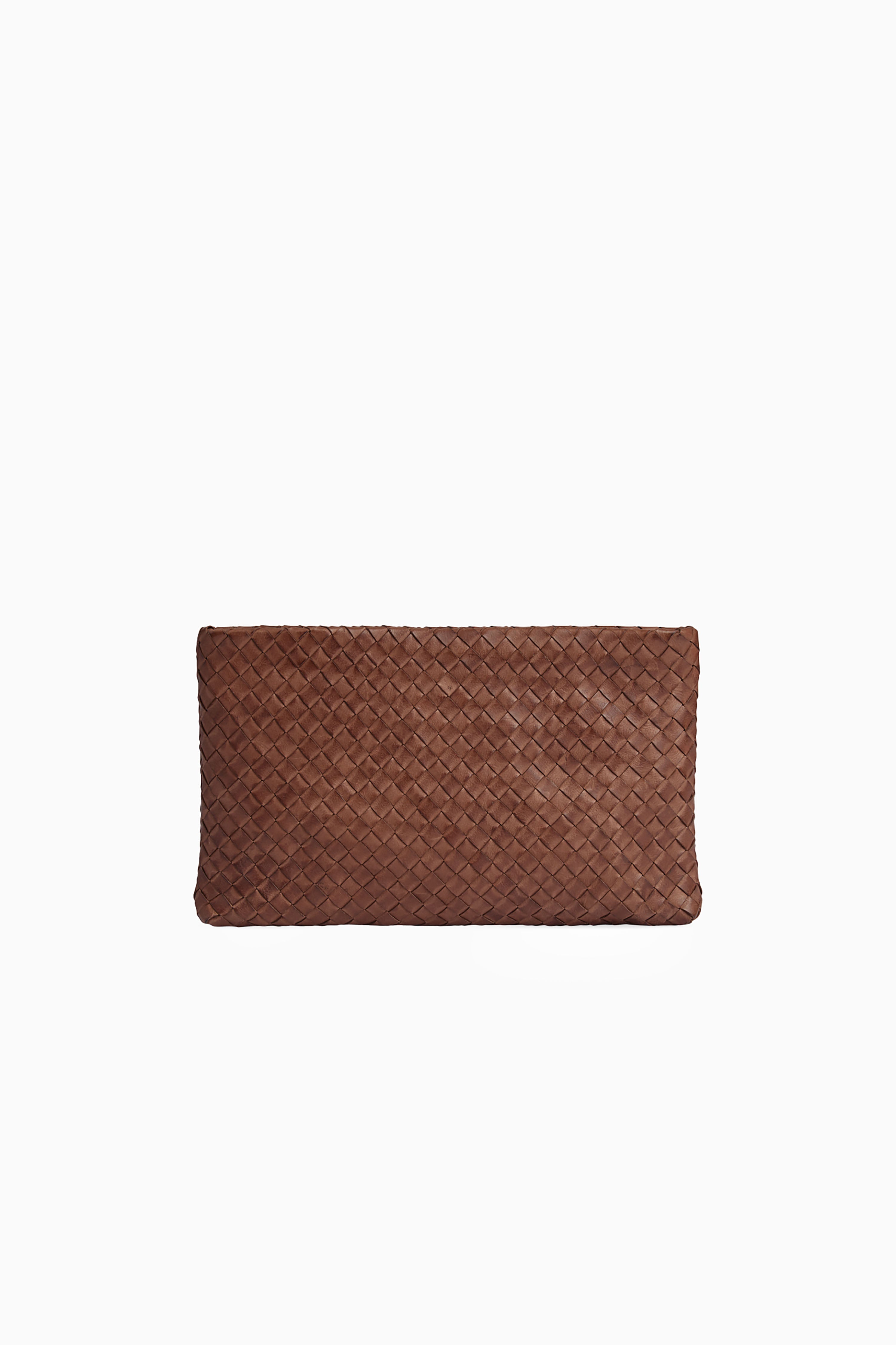 Ila Clutch - Weave Cognac