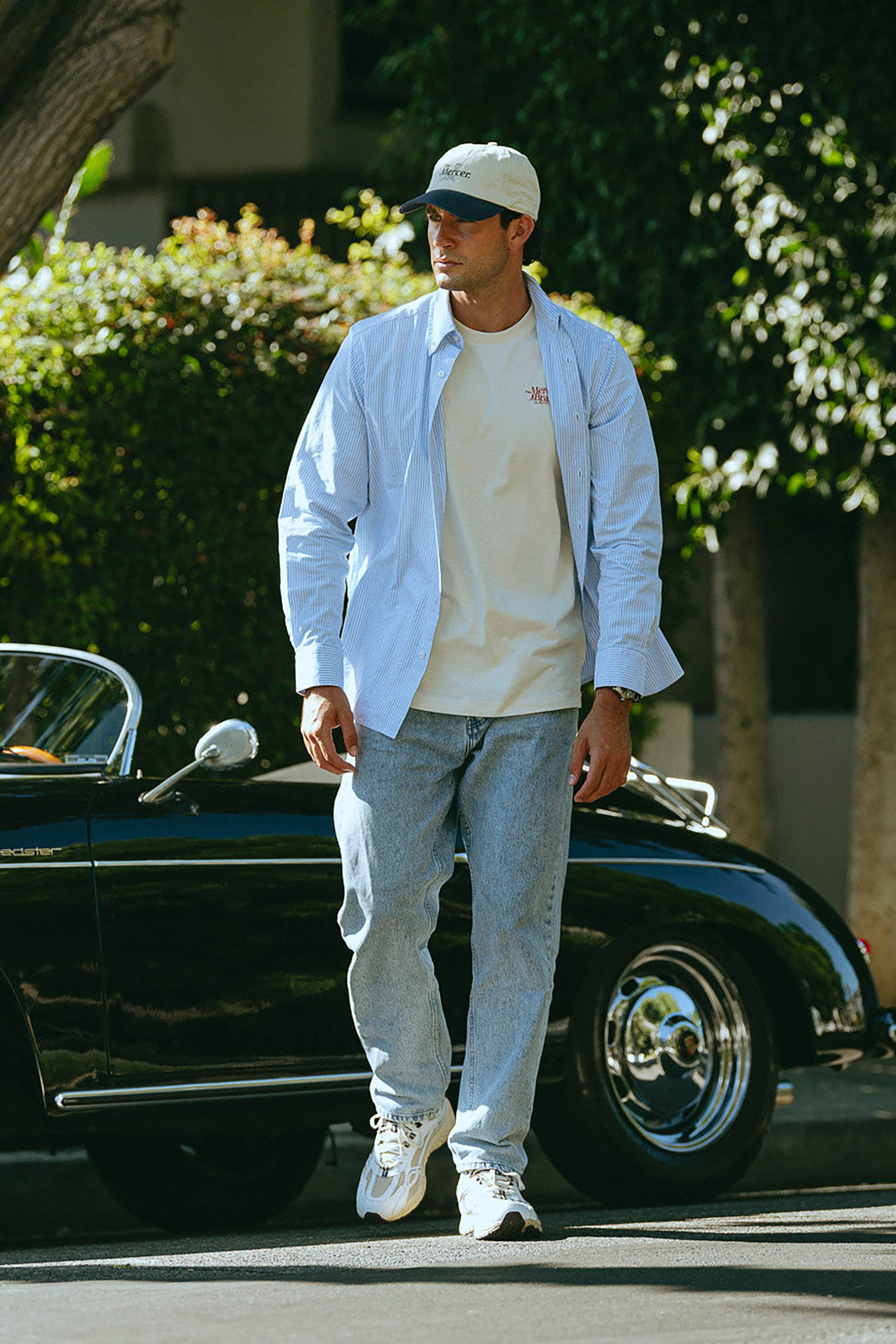 The Re-Run Vintage Nappa Sneakers - White / Brown