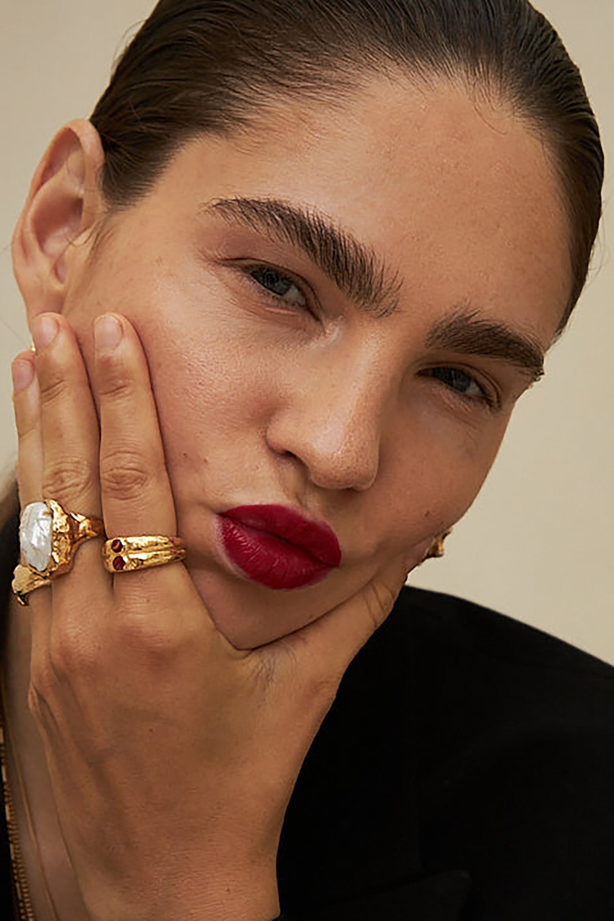 Derrick Ring - Gold with Coral