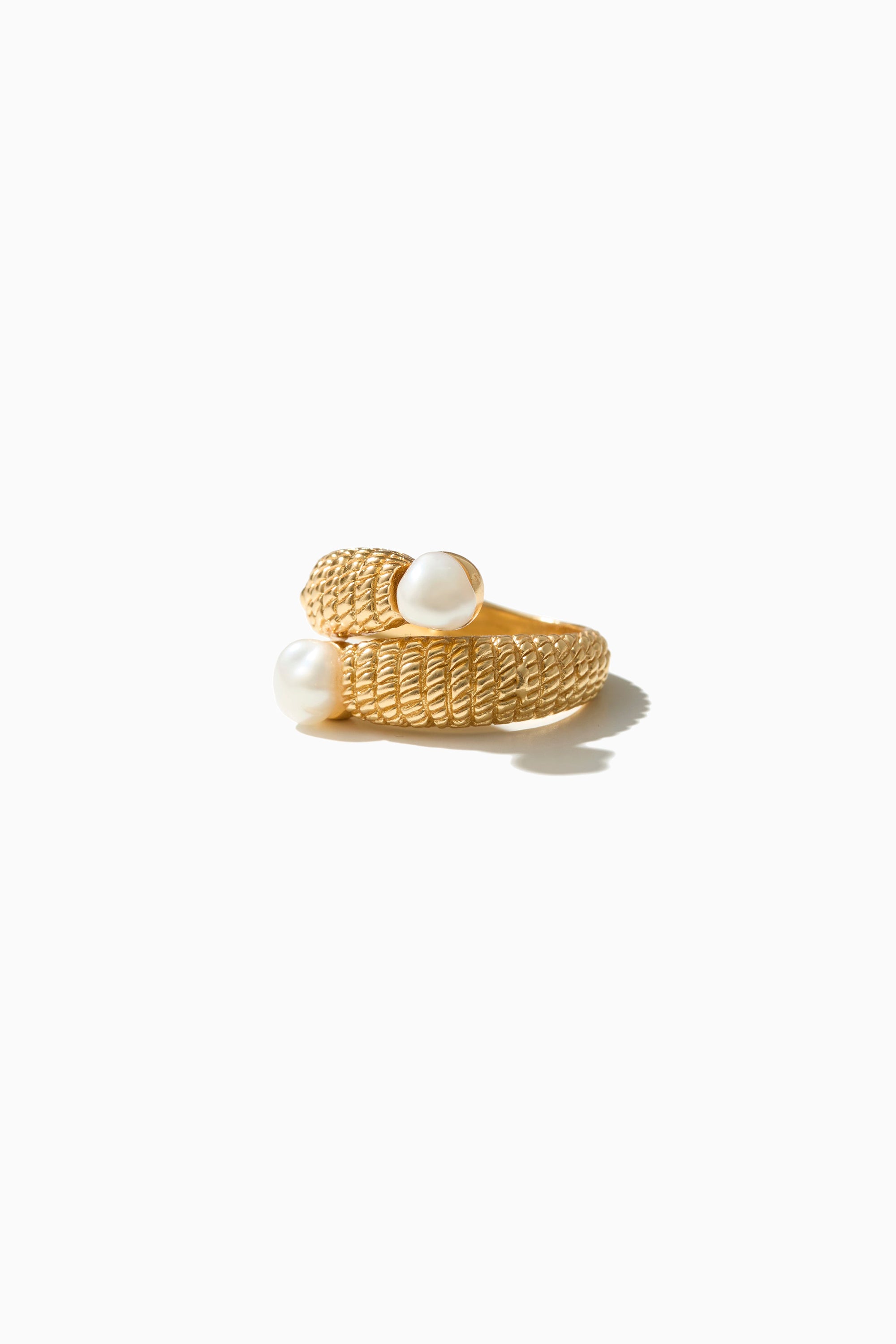 Justin Ring - Gold with Pearl