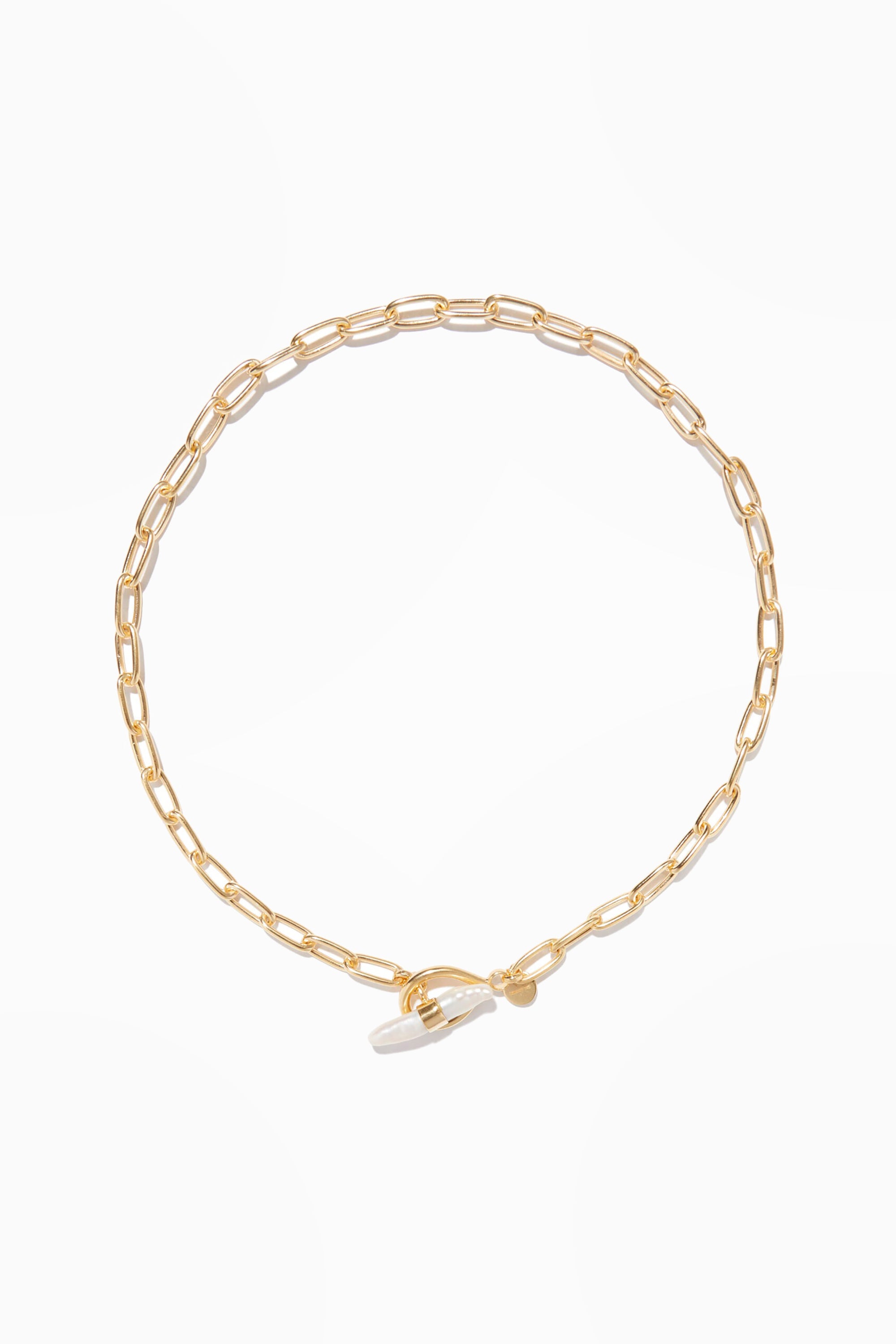 Mia Necklace - Gold w/ Pearl
