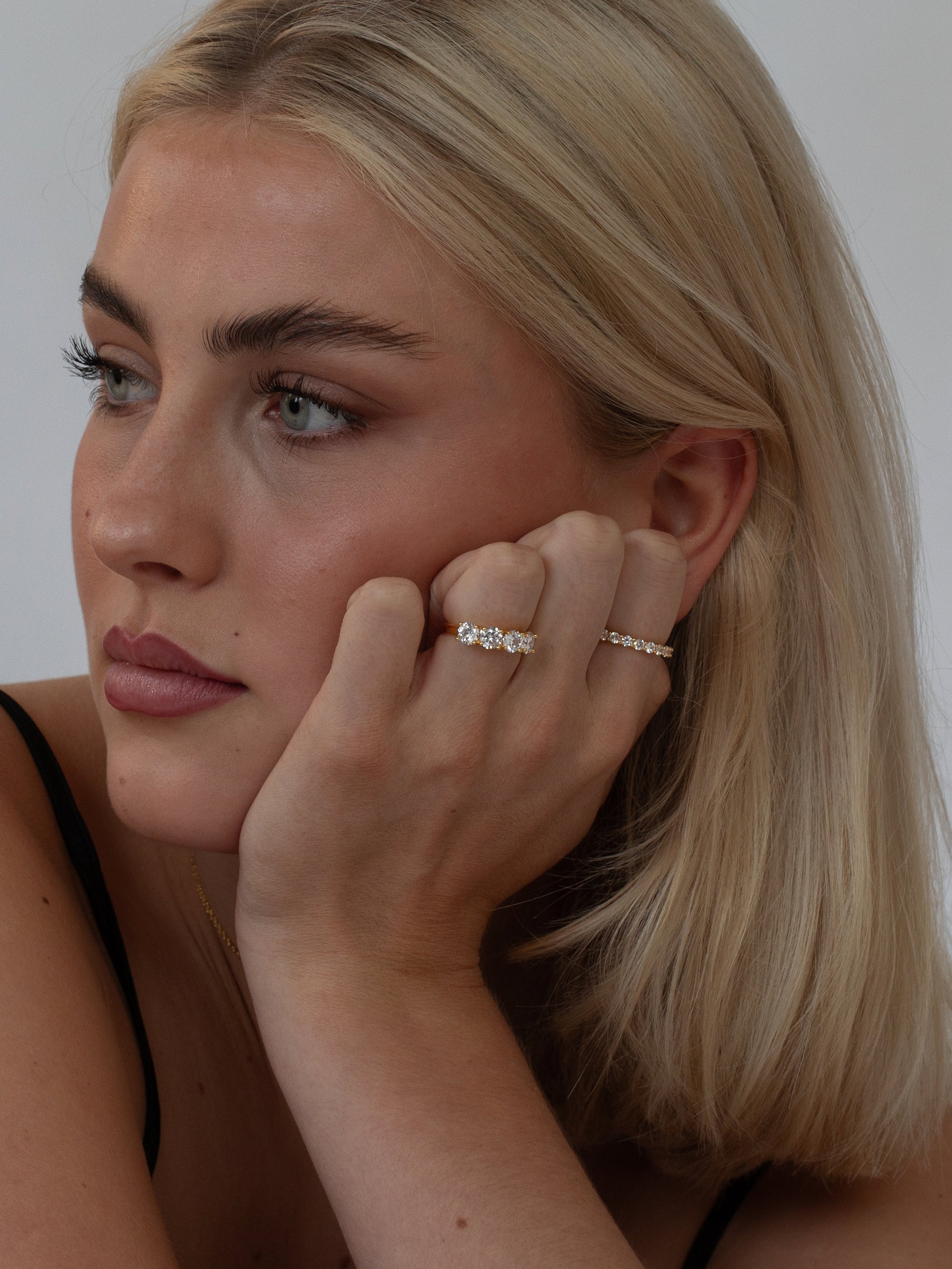 Amore Zirconia Ring - Gold