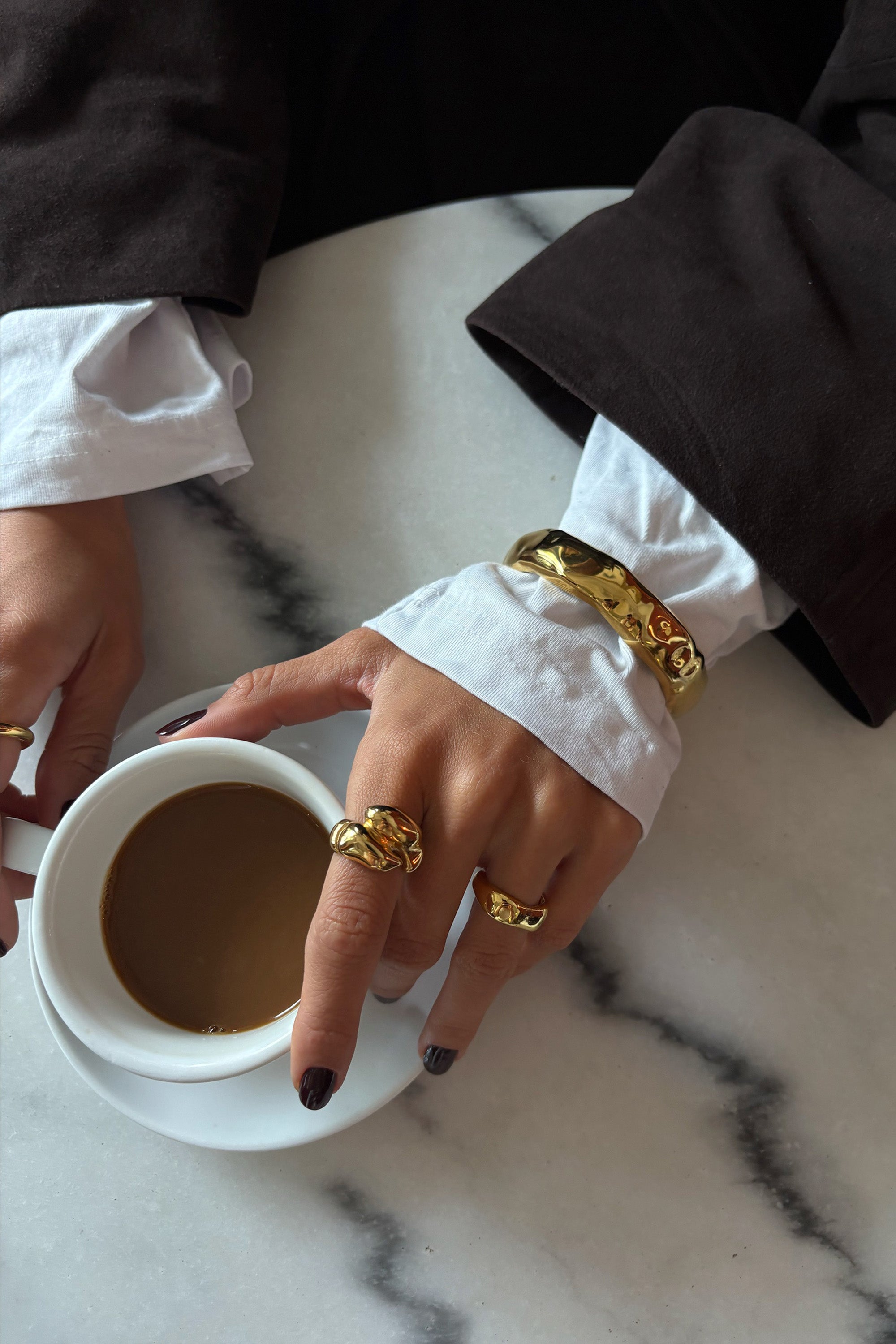 Breeze Bangle Bracelet - Gold - RUM Amsterdam