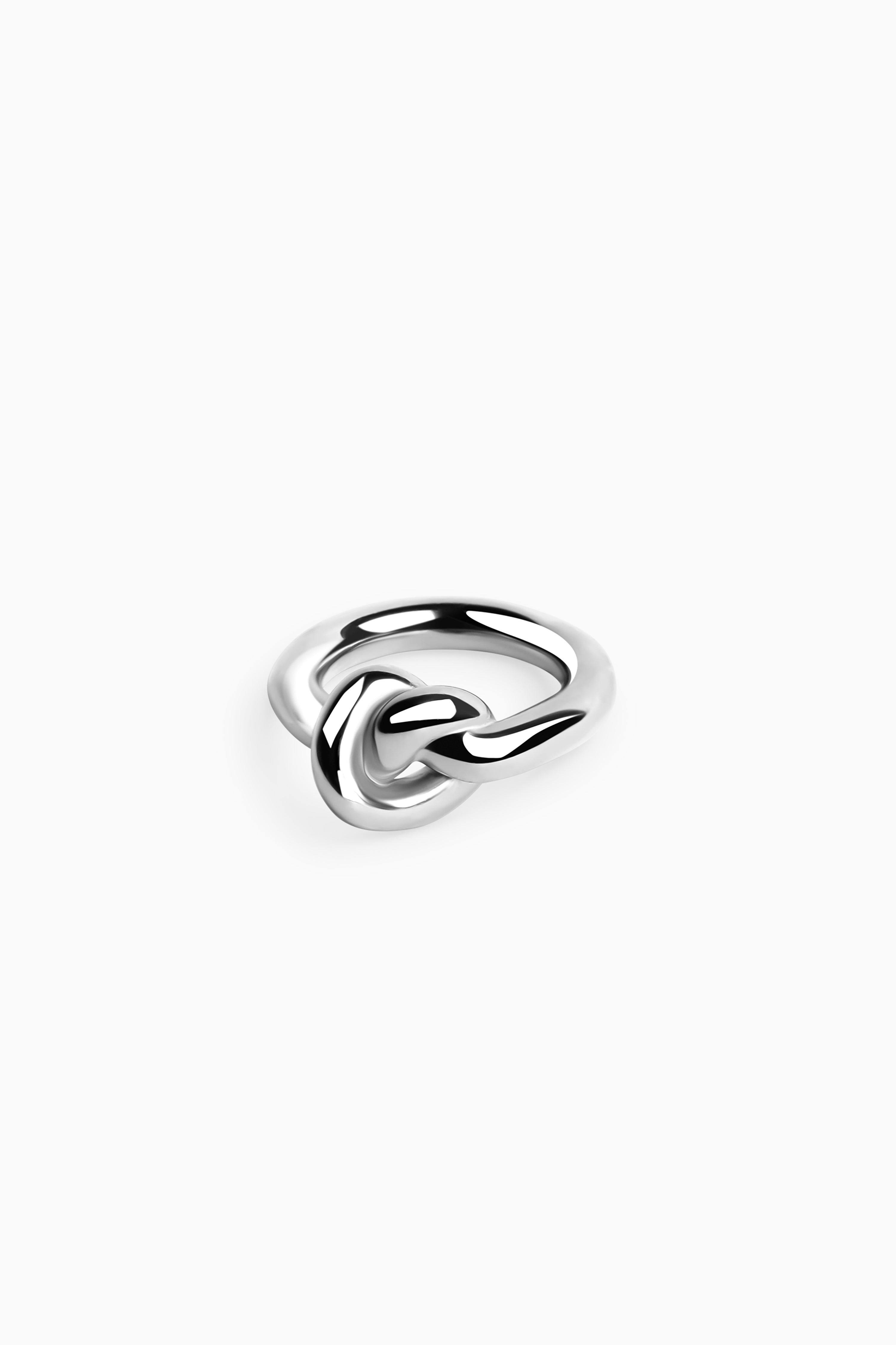 Chunky Knot Ring - Silver