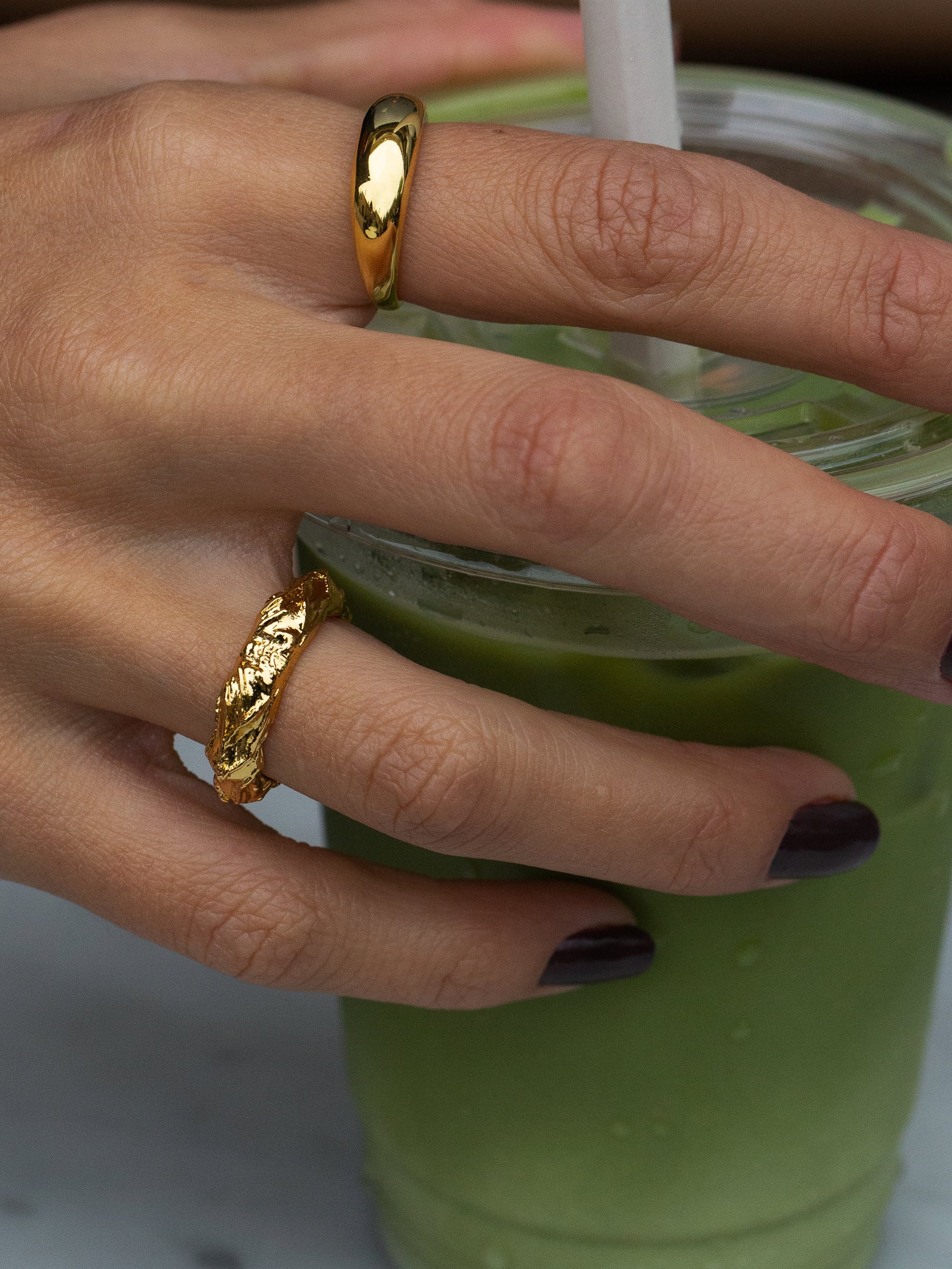 Hammered Ring - Gold