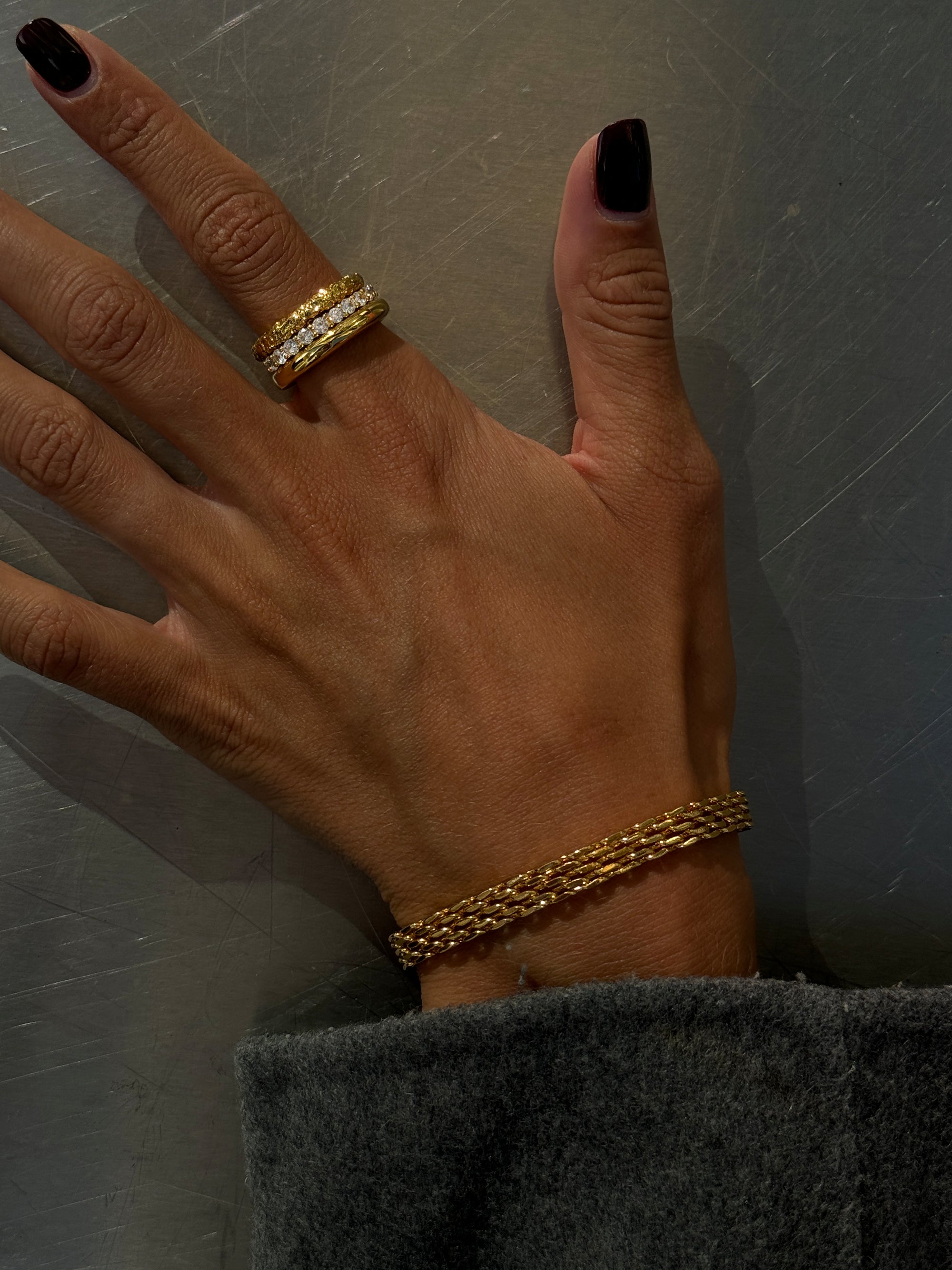 Mesh Link Bracelet - Gold