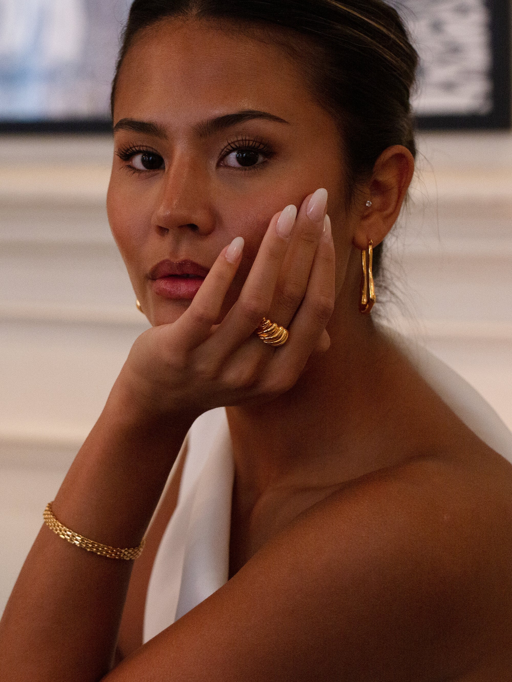 Mesh Link Bracelet - Gold