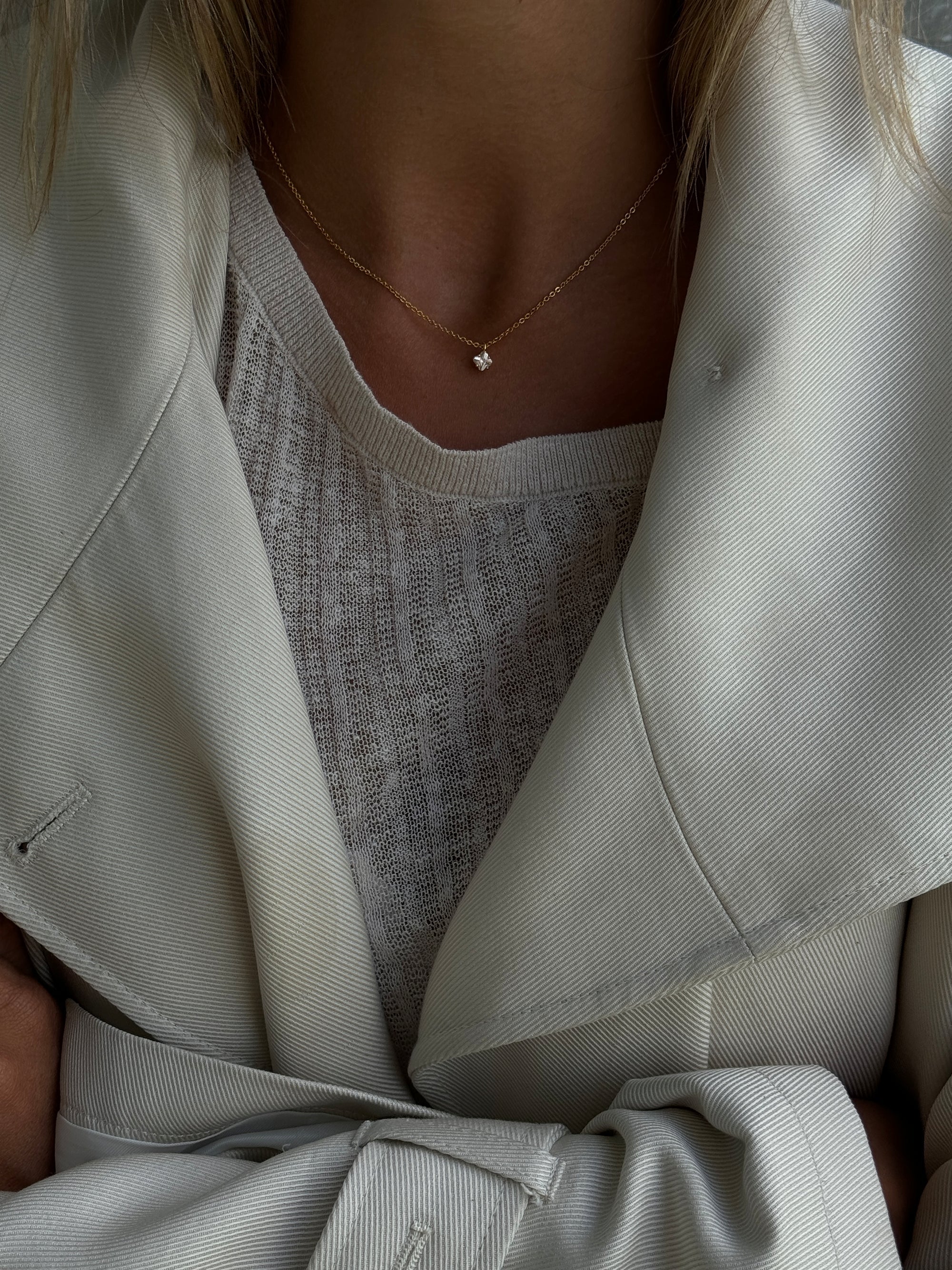 Quatrefoil Necklace - Gold