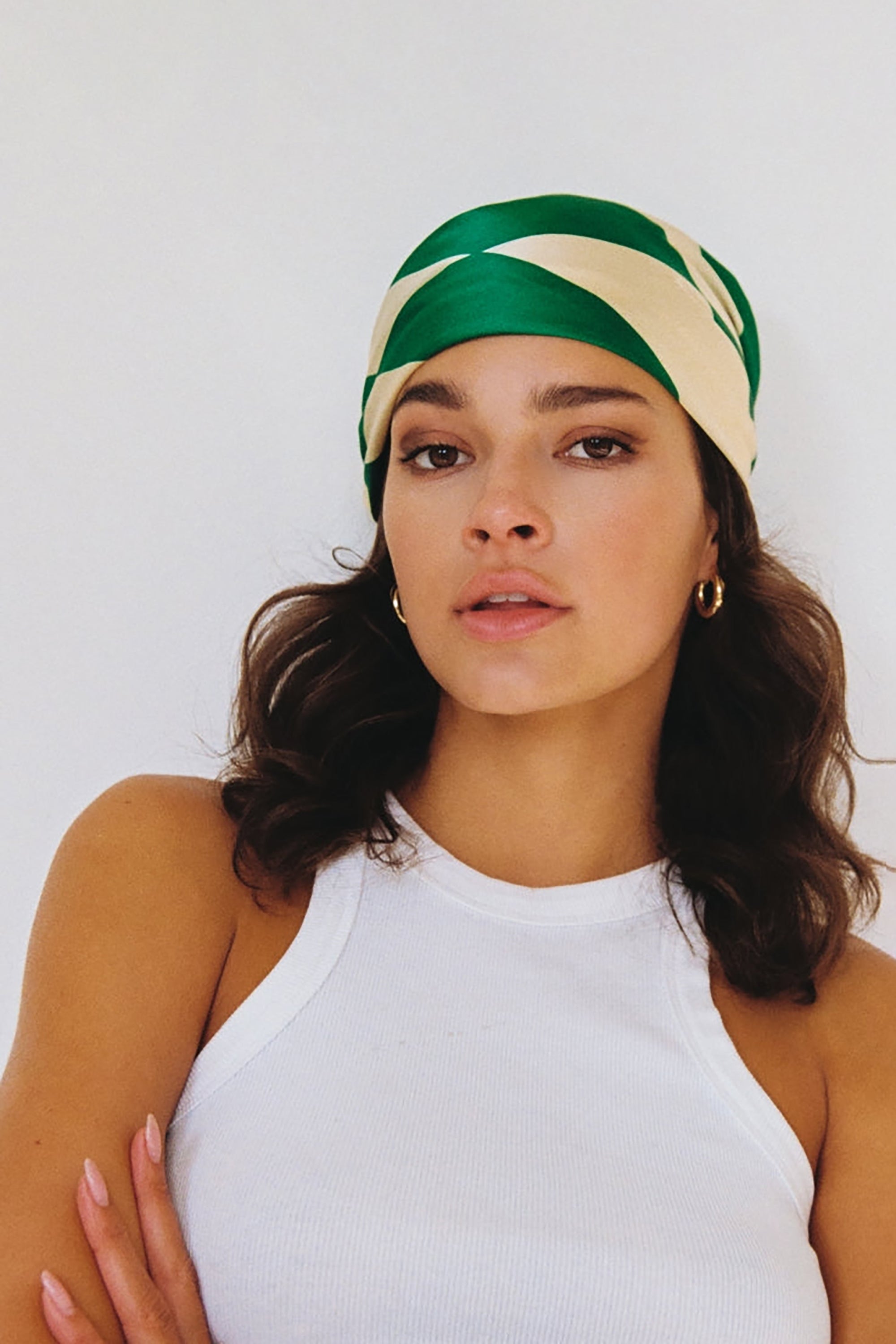 Silk Bandana - Funky Green