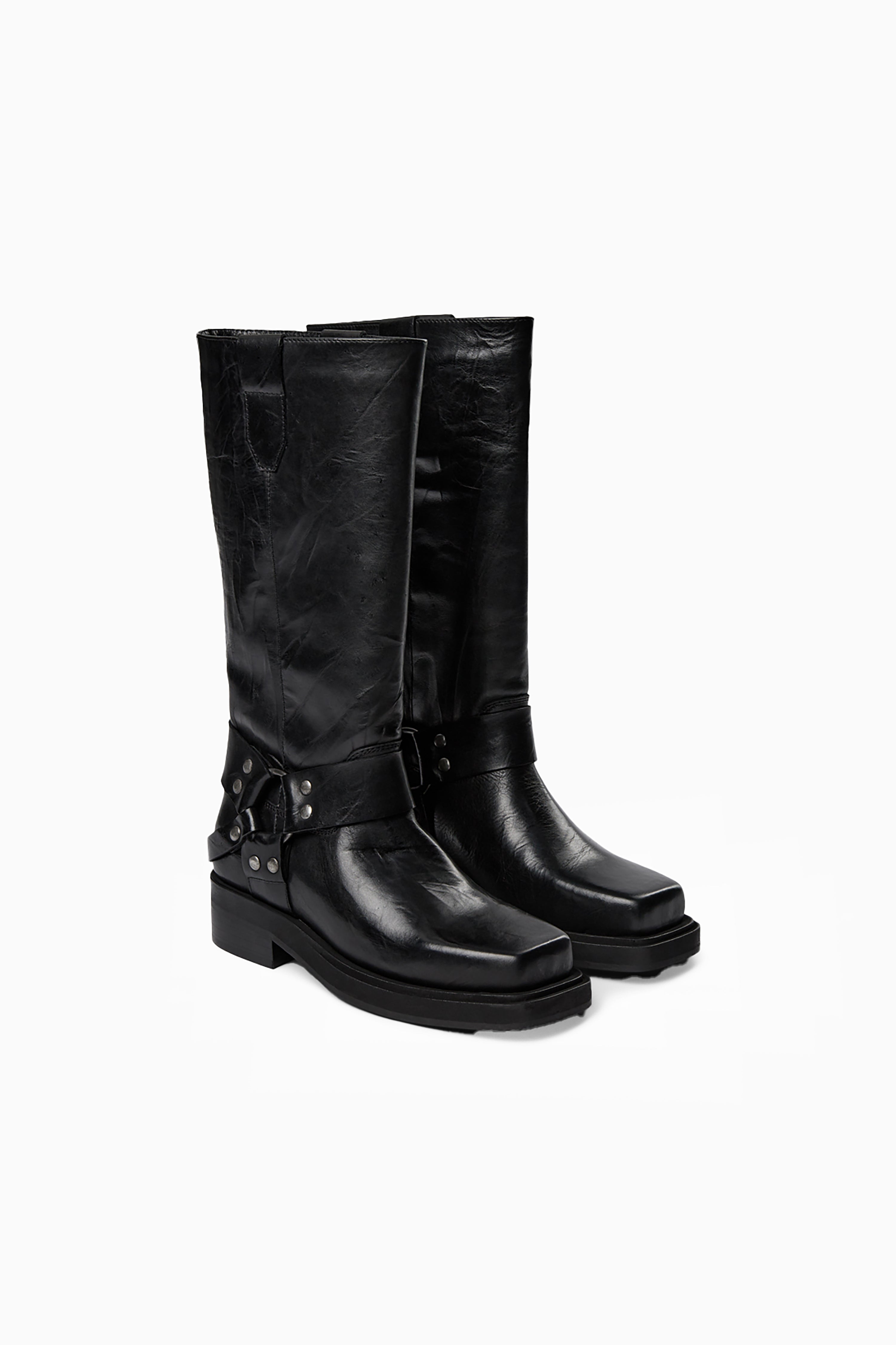 Angelina Boot - Black Crinkle