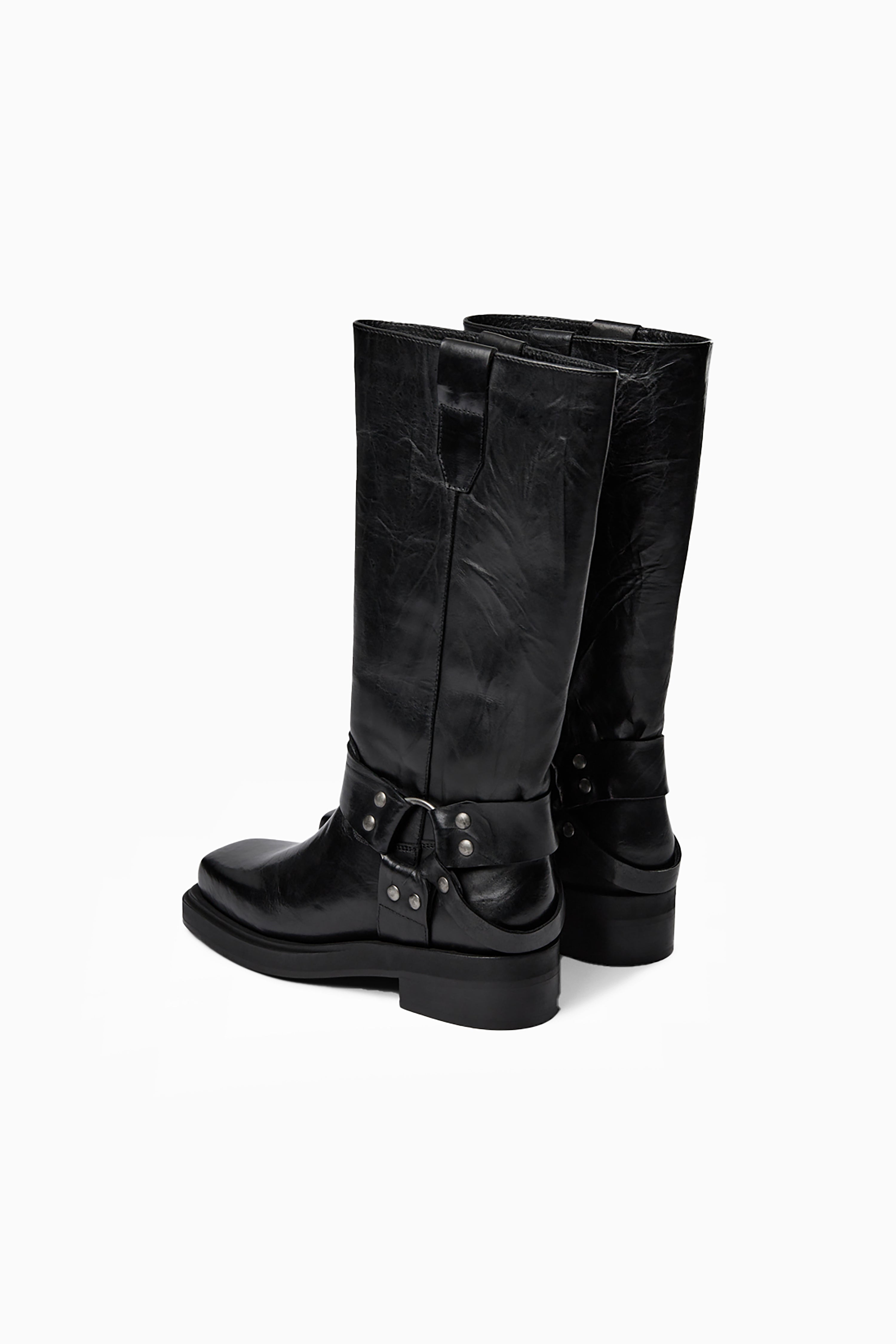 Angelina Boot - Black Crinkle