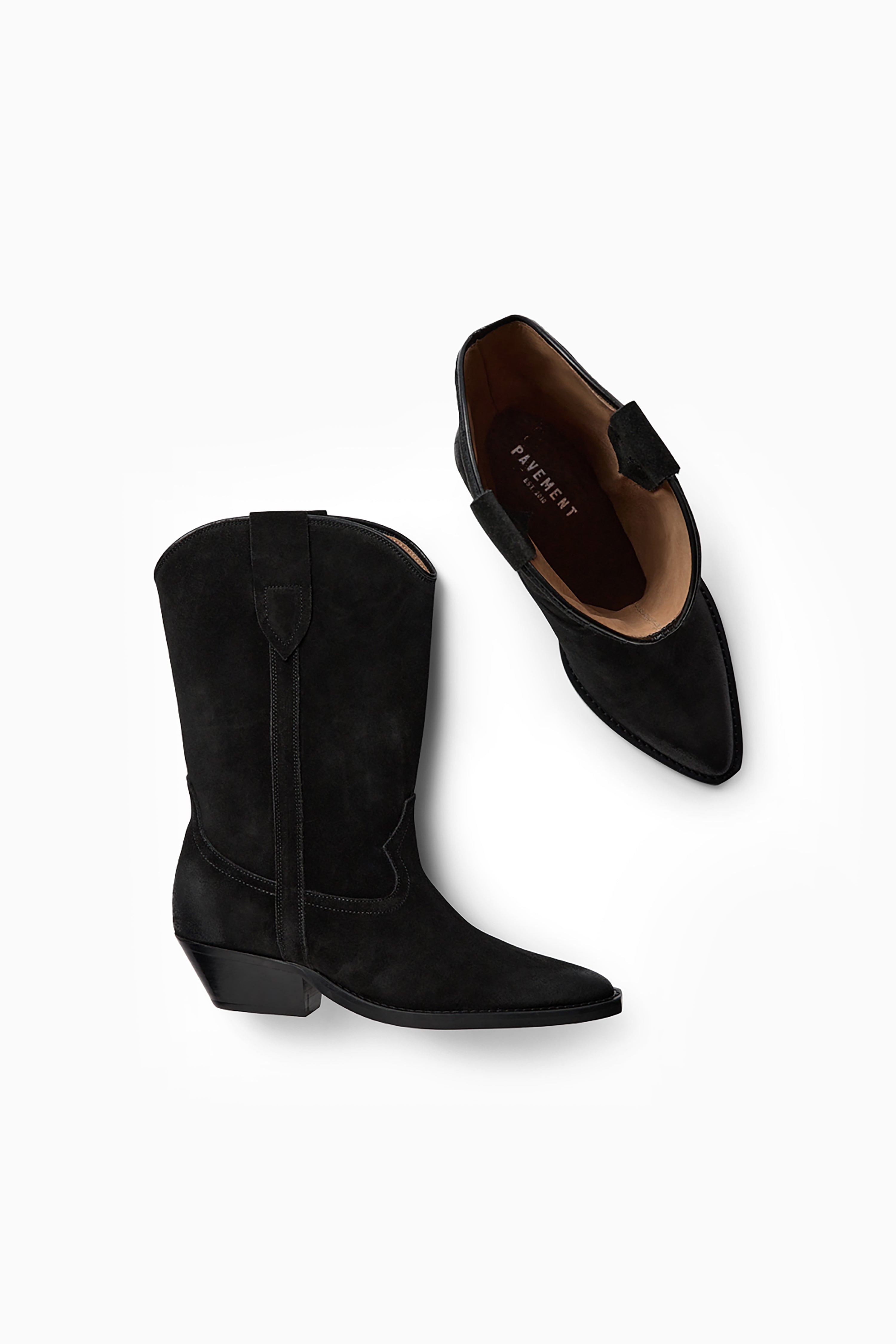 Nikki Boot - Black Suede