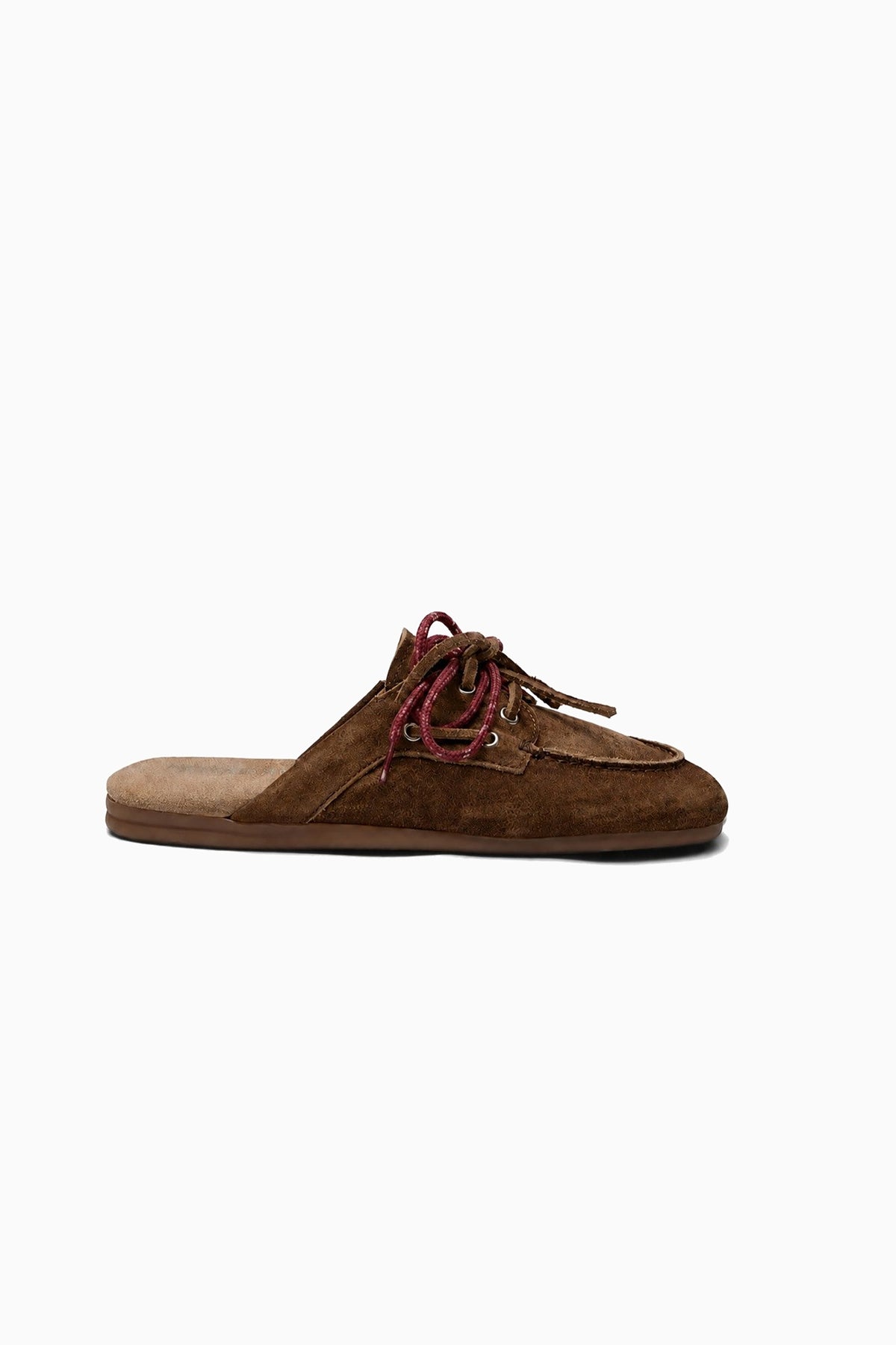 Yasma Lace Loafers - Brown Suede