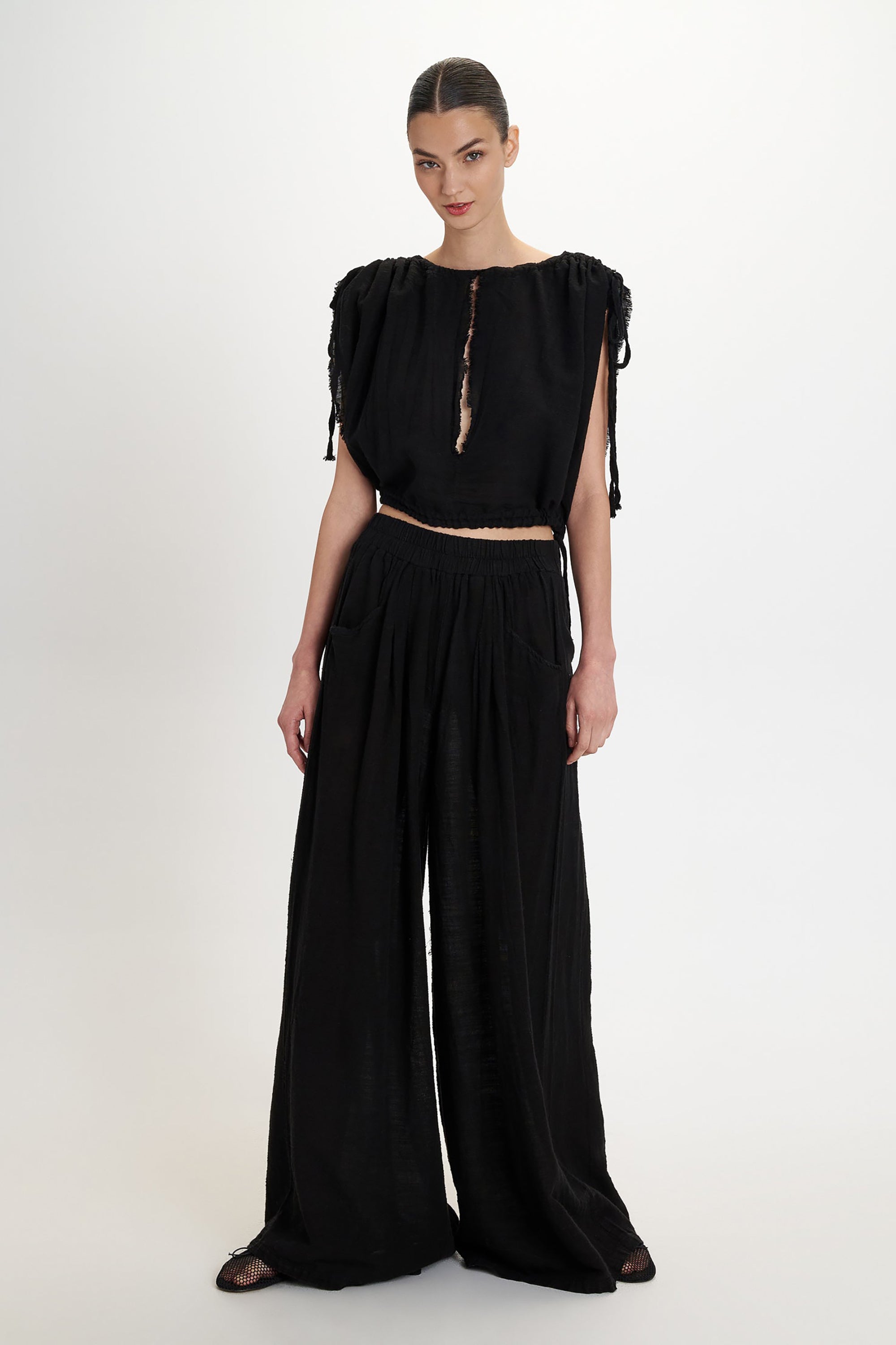 Gauze Pants - Black