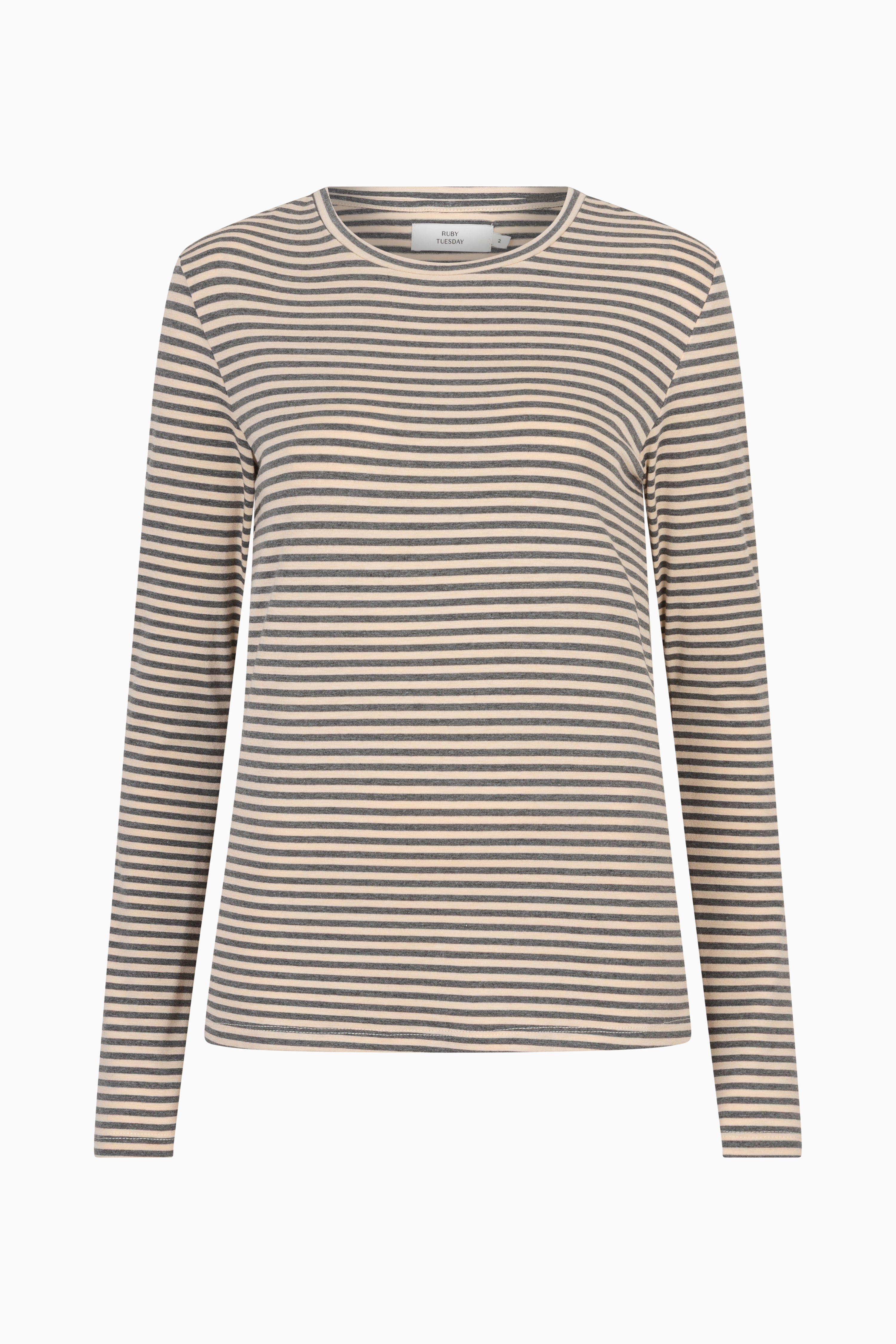 Caleb Striped Tee - Coconut Milk Stripe